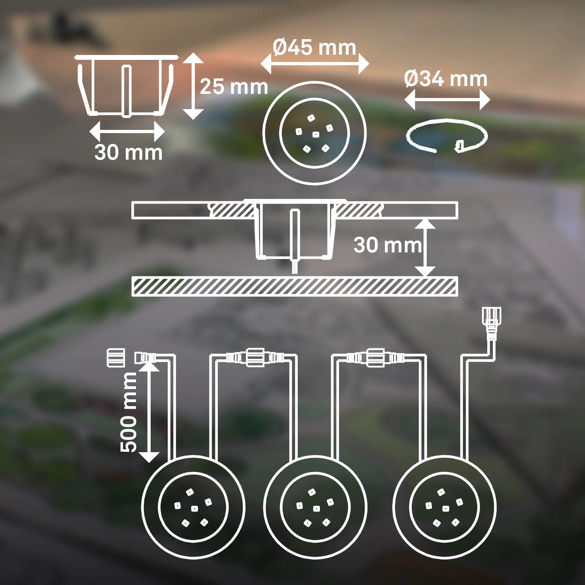 Briloner LED Außen-Bodenstrahler Padouk Connect to Shine 3er Ergänzungsset 10W warmweiß Briloner LED Außen-Bodenstrahler Padouk Connect to Shine 3er Ergänzungsset 10W warmweiß