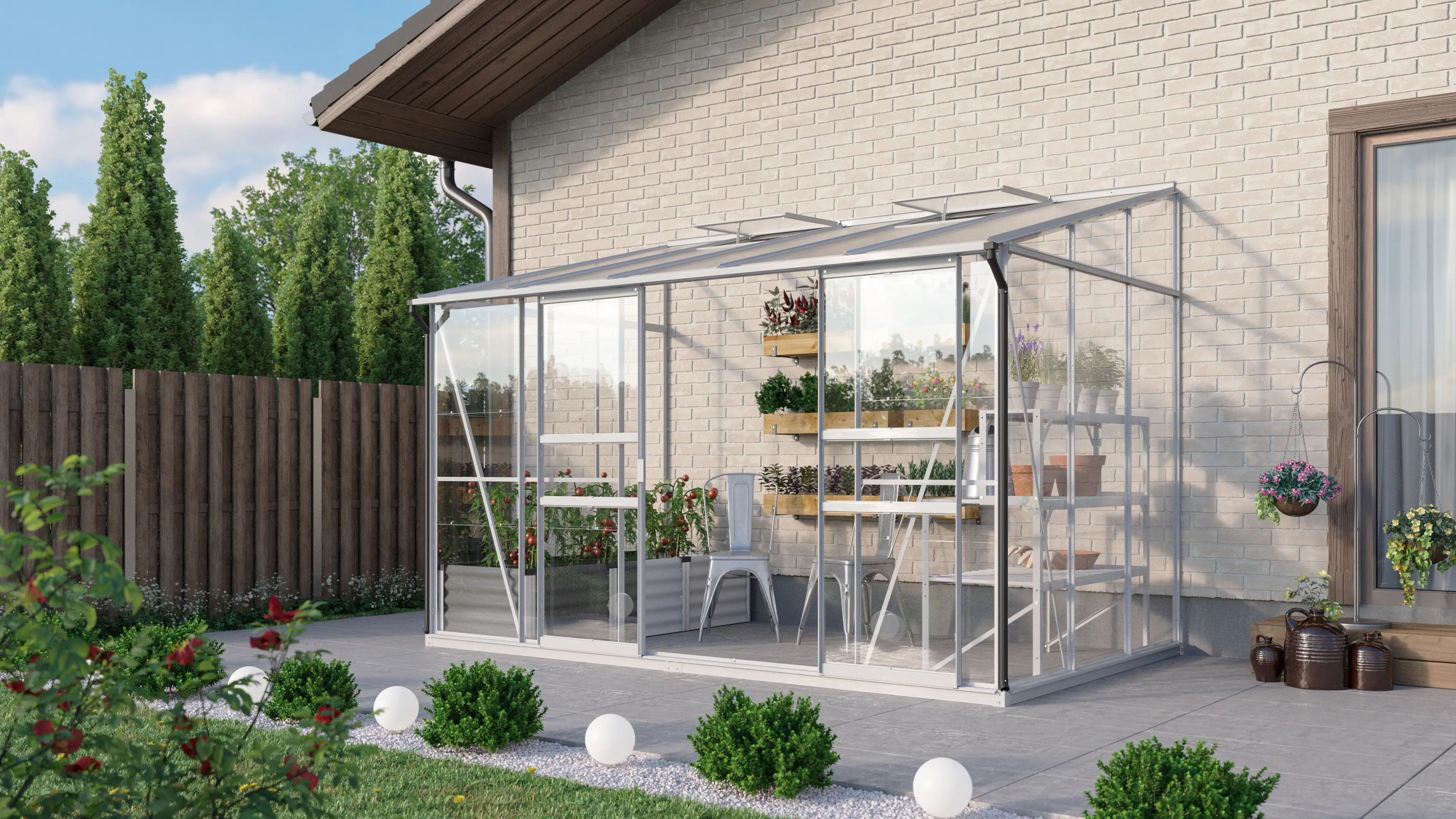 Vitavia Gewächshaus Osiris 6500 190 x 317 cm 3 mm Sicherheitsglas