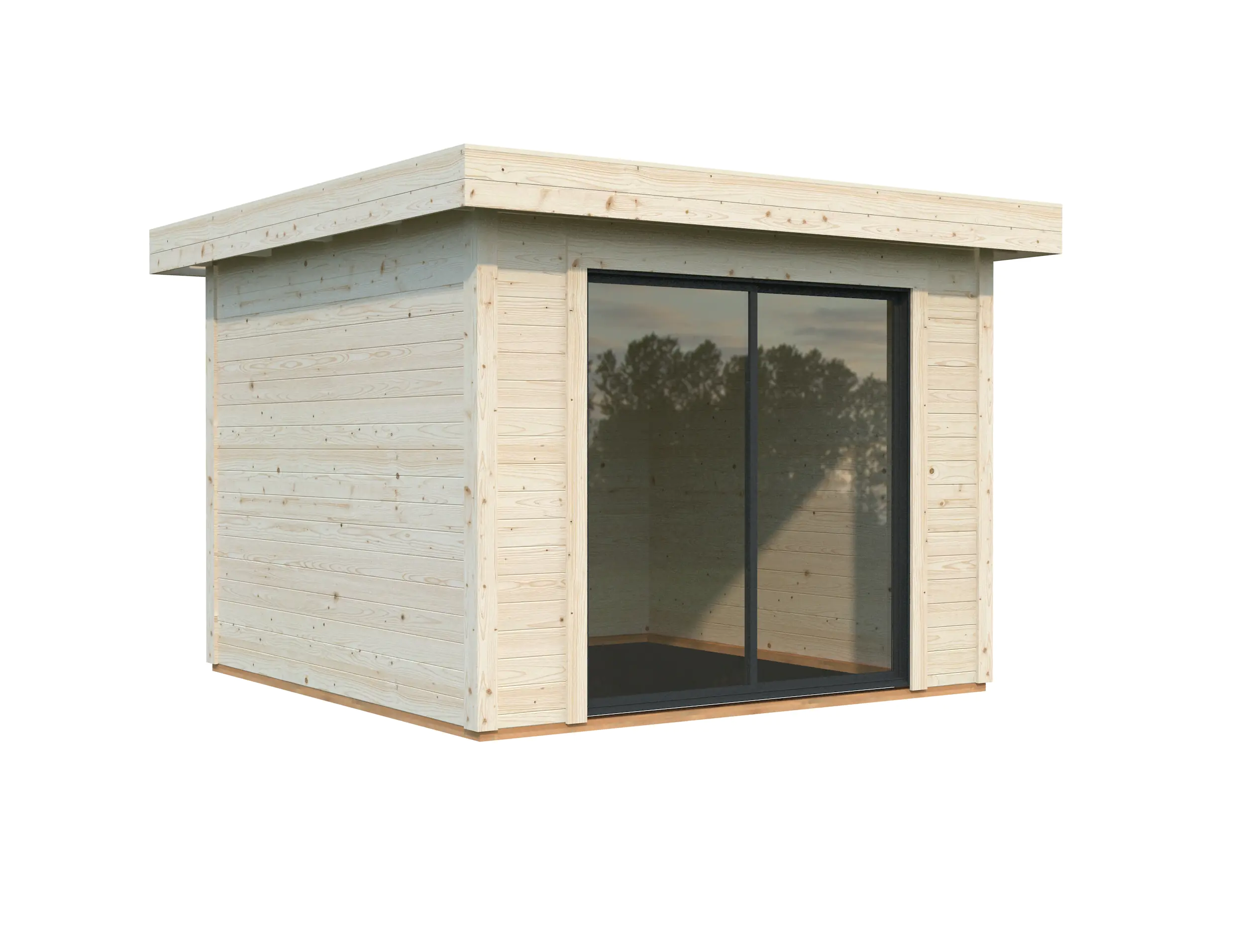 Palmako Gartenhaus Lydia 285 x 291 cm Schiebetüren naturbelassen Palmako Gartenhaus Lydia 285 x 291 cm Schiebetüren naturbelassen