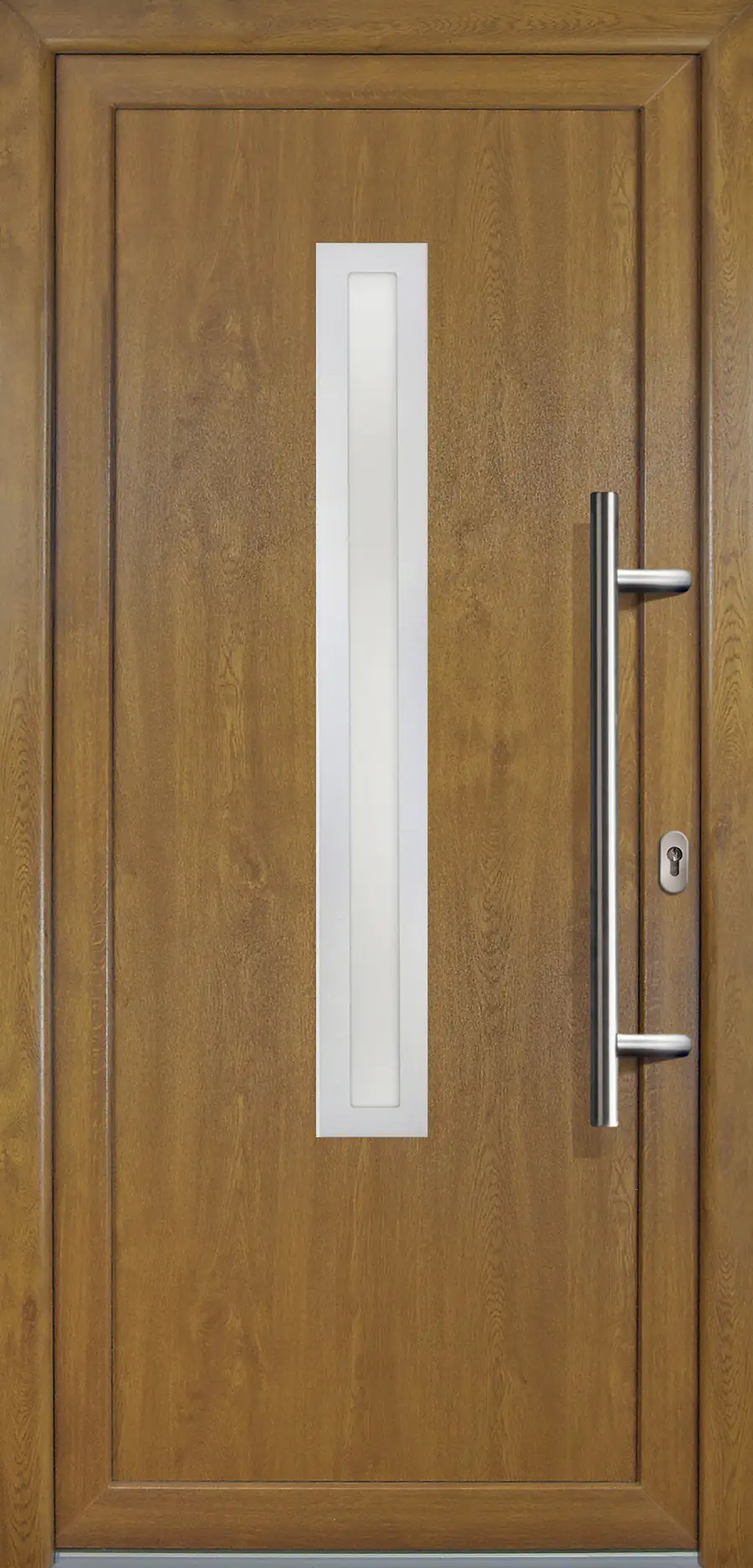 4060691165729 Meeth Haustür Signum PVC Exclusiv PVC Modell 70 88 x 208 cm, DIN rechts, Golden Oak
