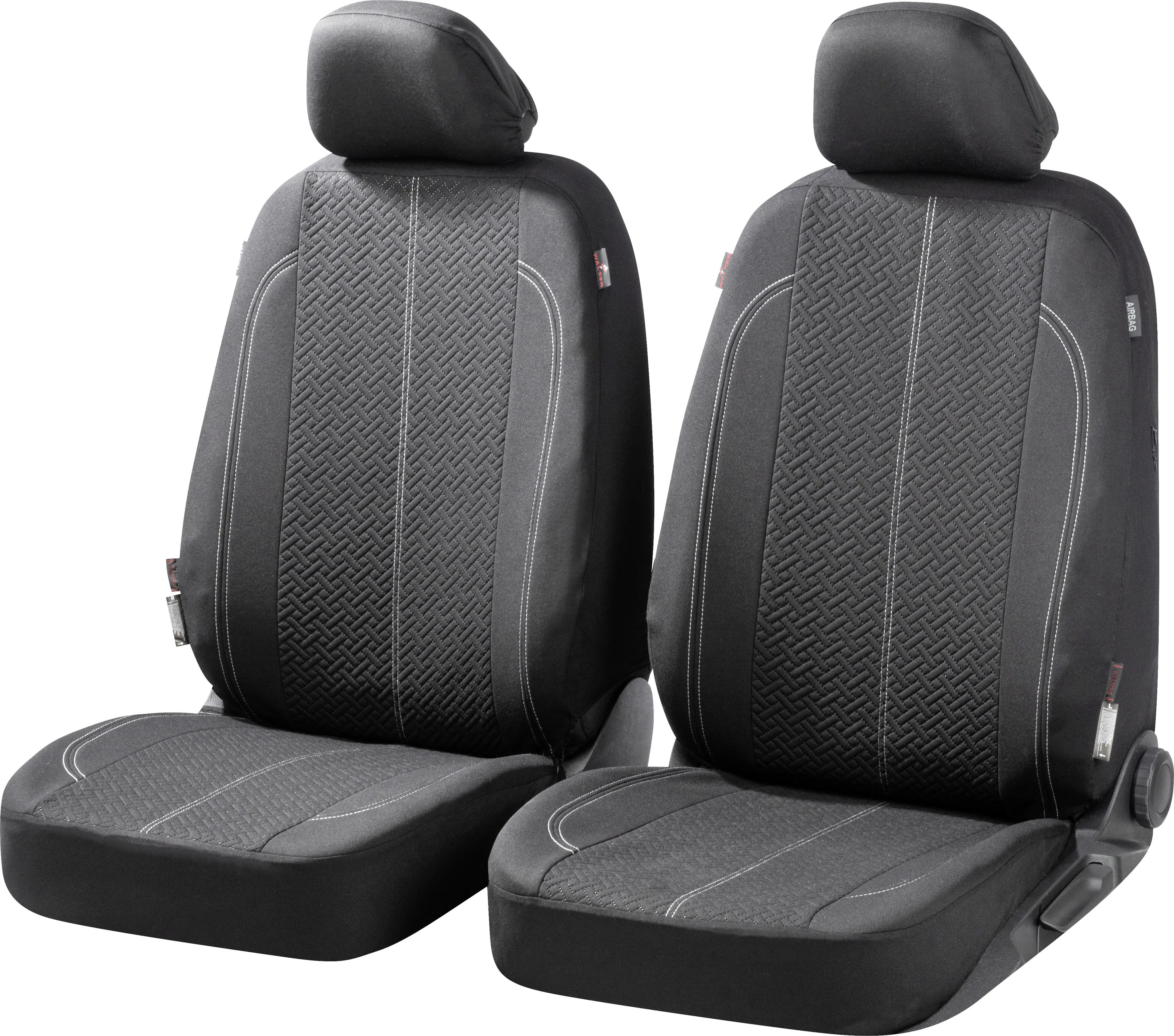 Walser Autositzbezug Tratto Vordersitze Collection Basic schwarz