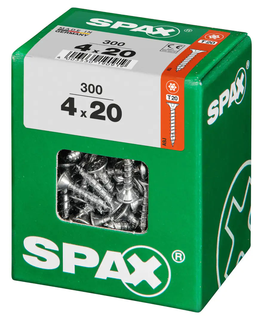 Spax Universalschrauben 4.0 x 20 mm TX 20 - 300 Stk.