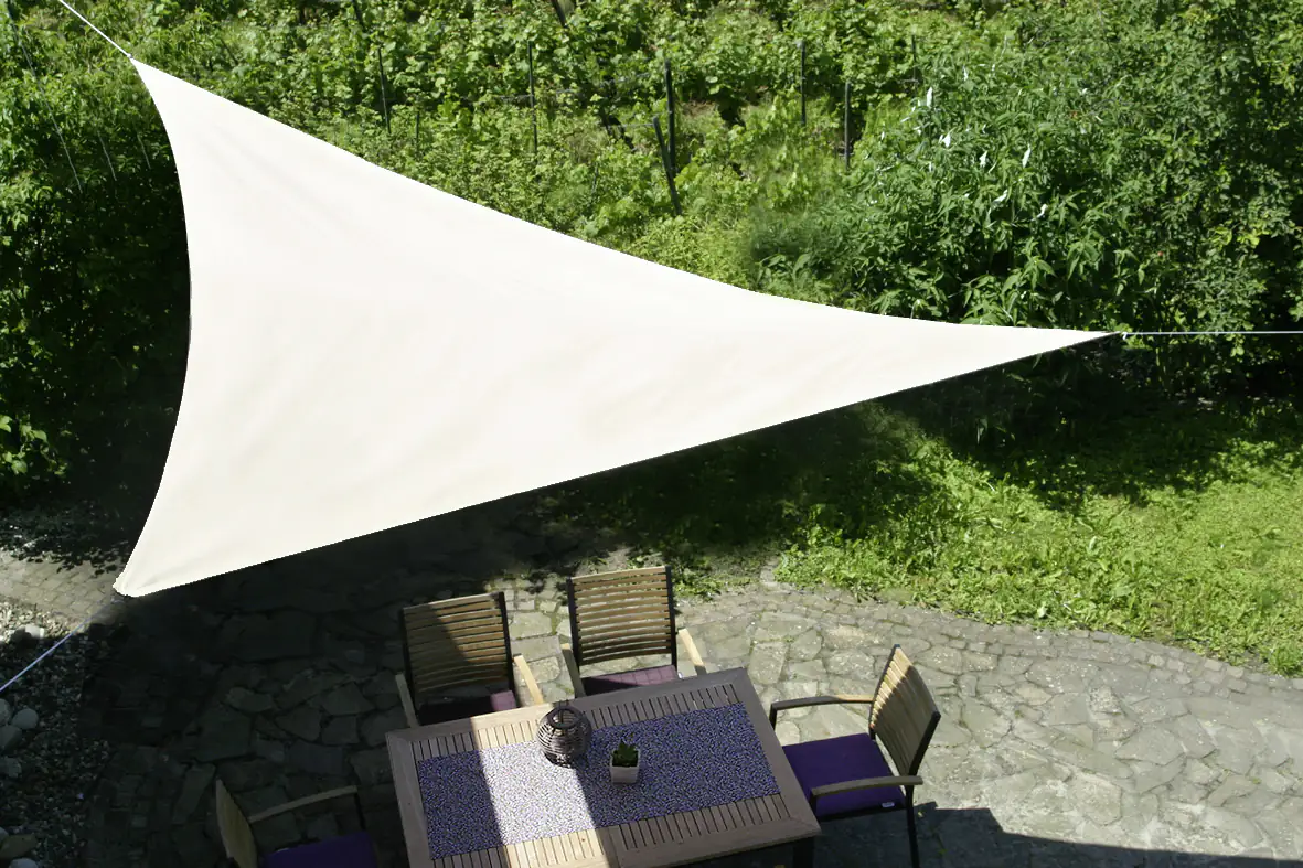 4014082259122_961963 GO-DE Sonnensegel Dreieckig beige 360 x 360 x 360 cm