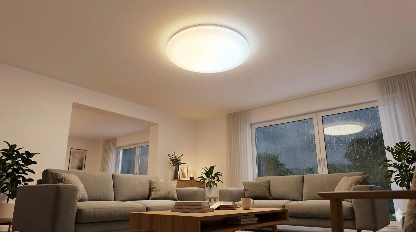 Mylight LED-Deckenleuchte Ø 56 x 10,4 cm dimmbar warmweiß-kaltweiß weiß