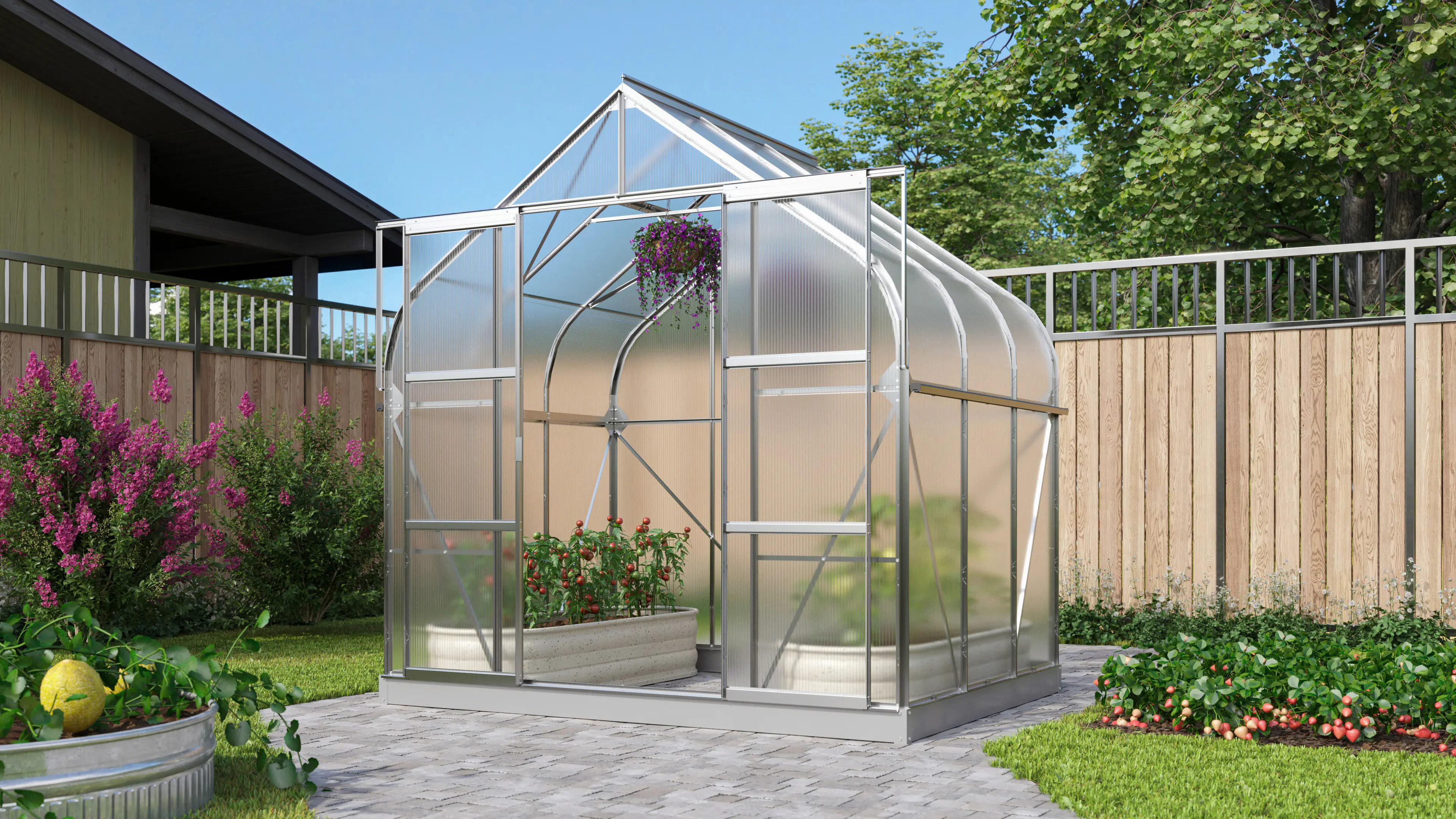 Vitavia Gewächshaus Dione 5000 Alu 2,64 x 1,95 x 2,55 m