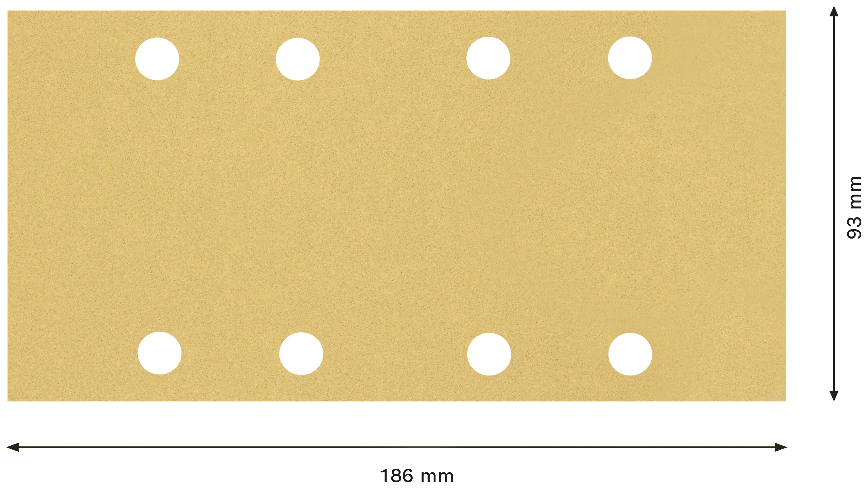 Bosch Expert Schleifpapier C470 93 x 186 mm G 120 10 Stück