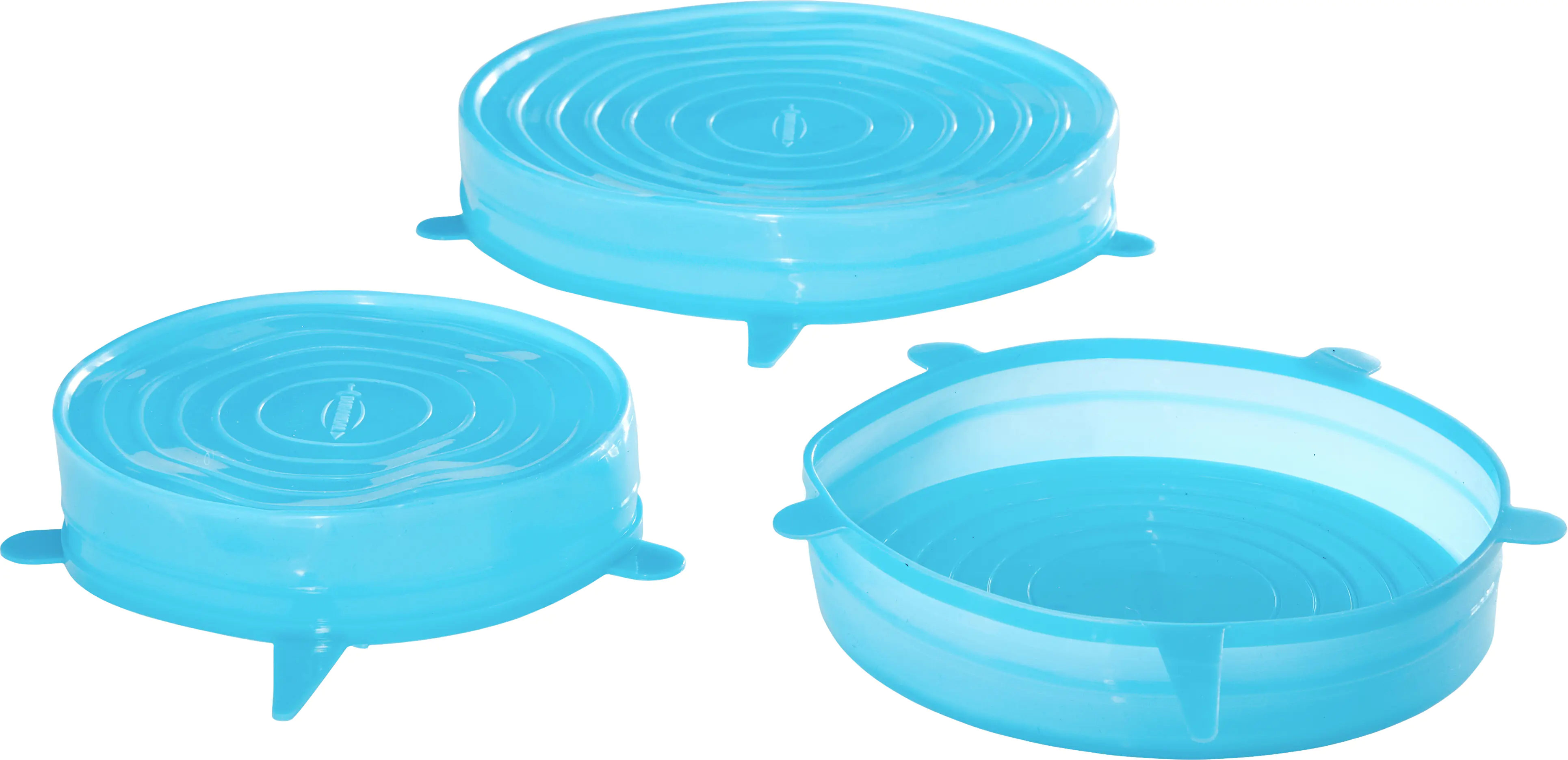 Durandal Silikondeckel 3er-Set groß blau