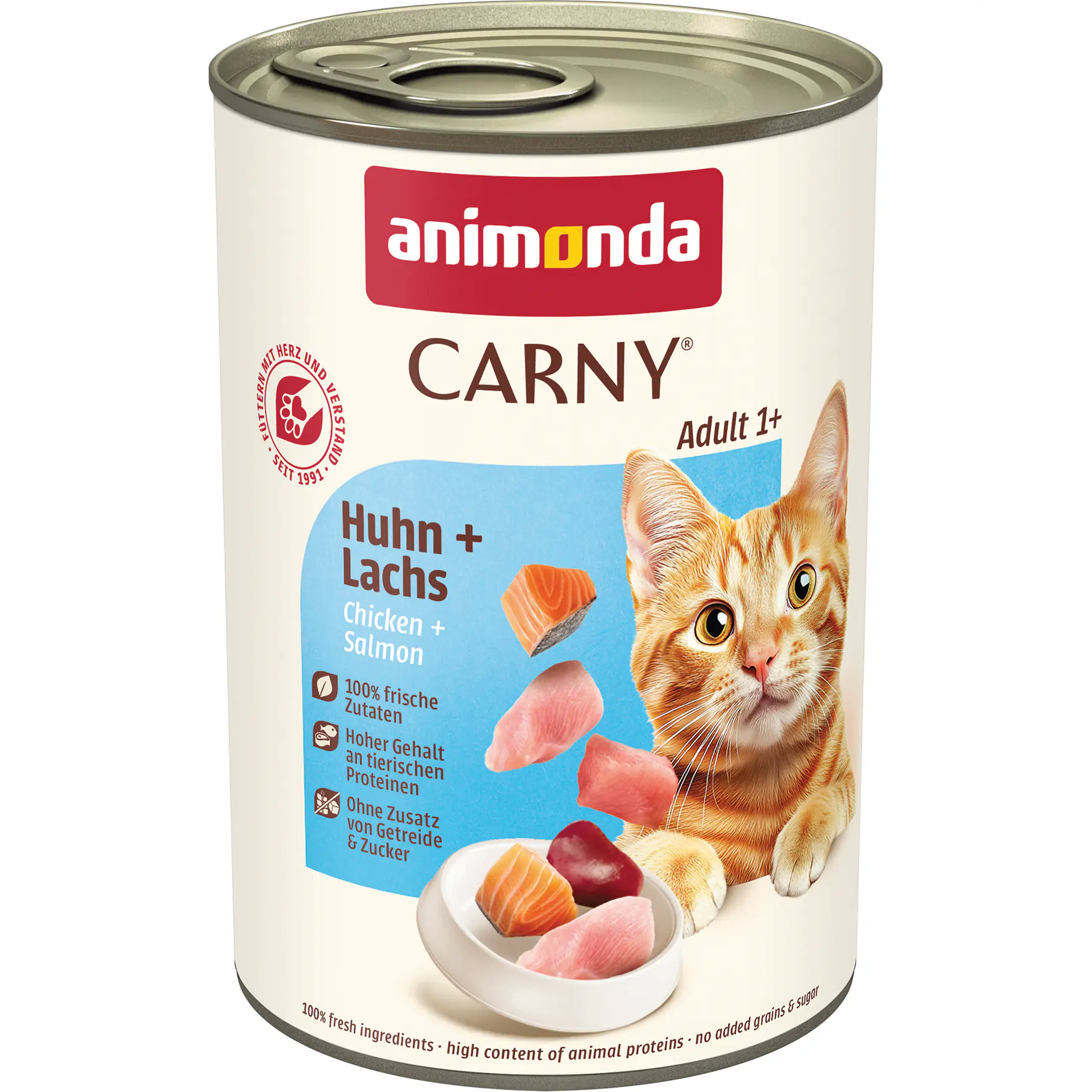 Animonda Carny Adult Katzennassfutter getreidefrei 400 g Huhn & Lachs