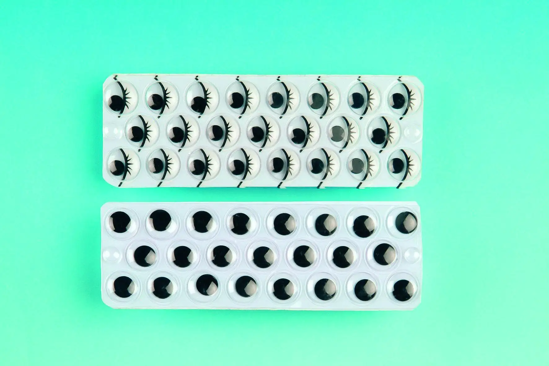 Glorex Wackelaugen rund 20 mm, 12 Stück