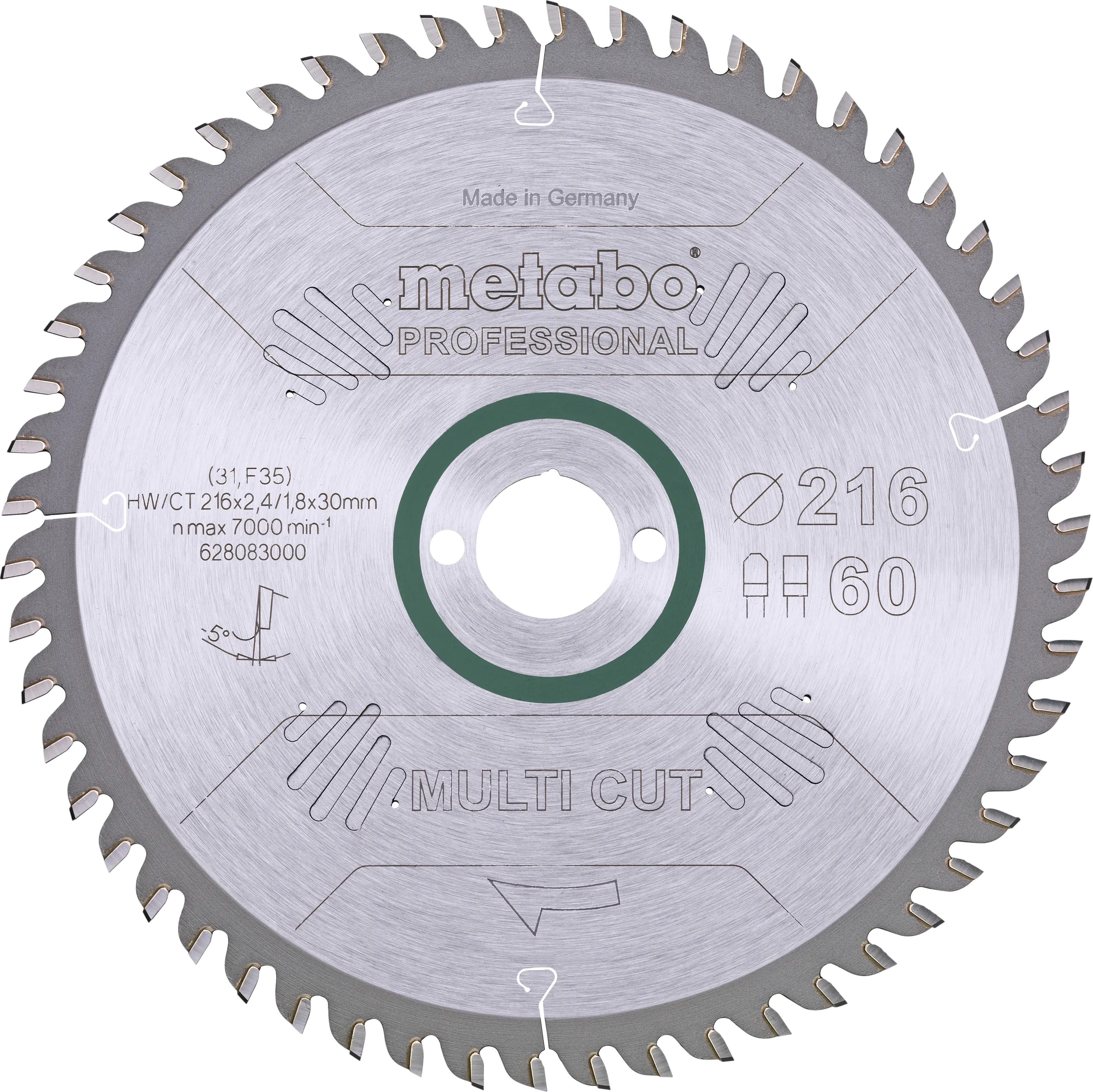 Metabo Kreissägeblatt multi cut professional Ø 216 mm Bohrung Ø 30 mm
