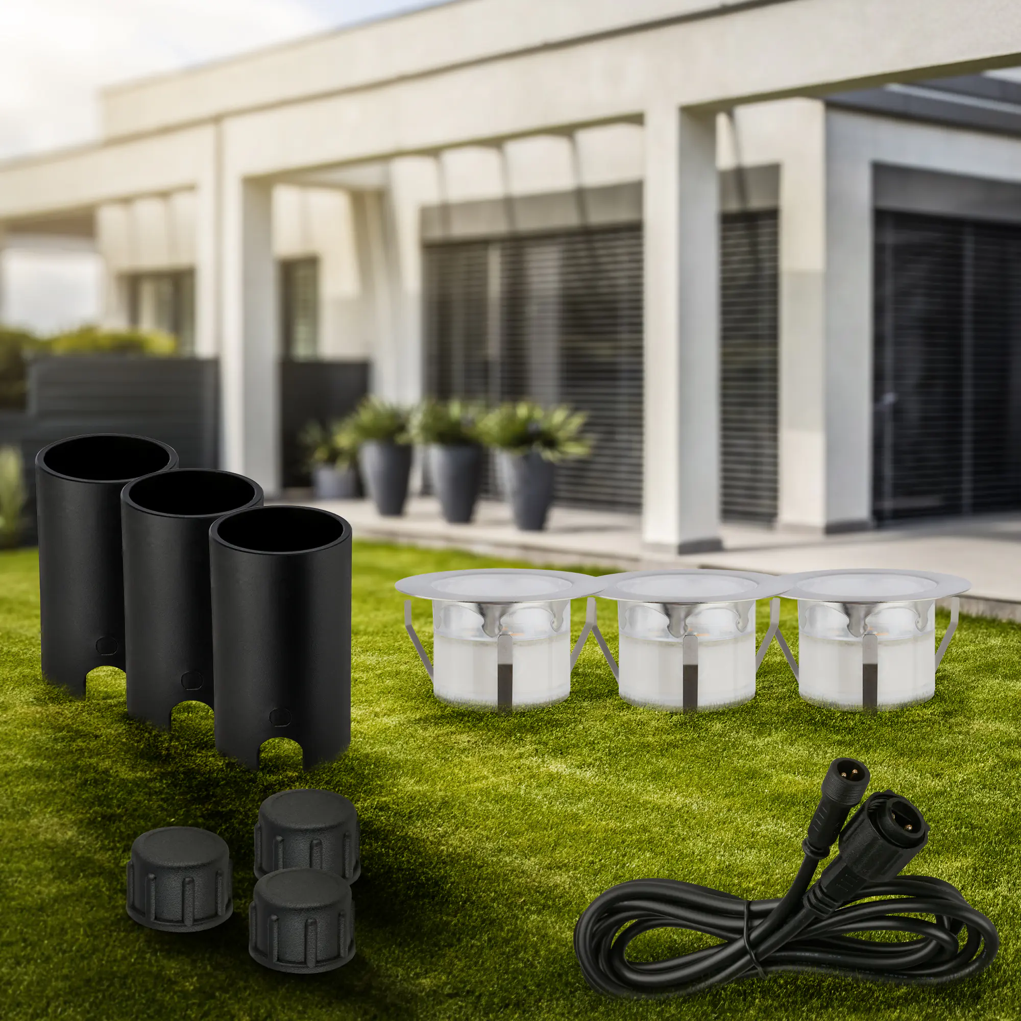 Briloner LED Boden-Einbaustrahler Connect to Shine3er Ergänzungsset 3x 1W warmweiß Briloner LED Boden-Einbaustrahler Connect to Shine3er Ergänzungsset 3x 1W warmweiß