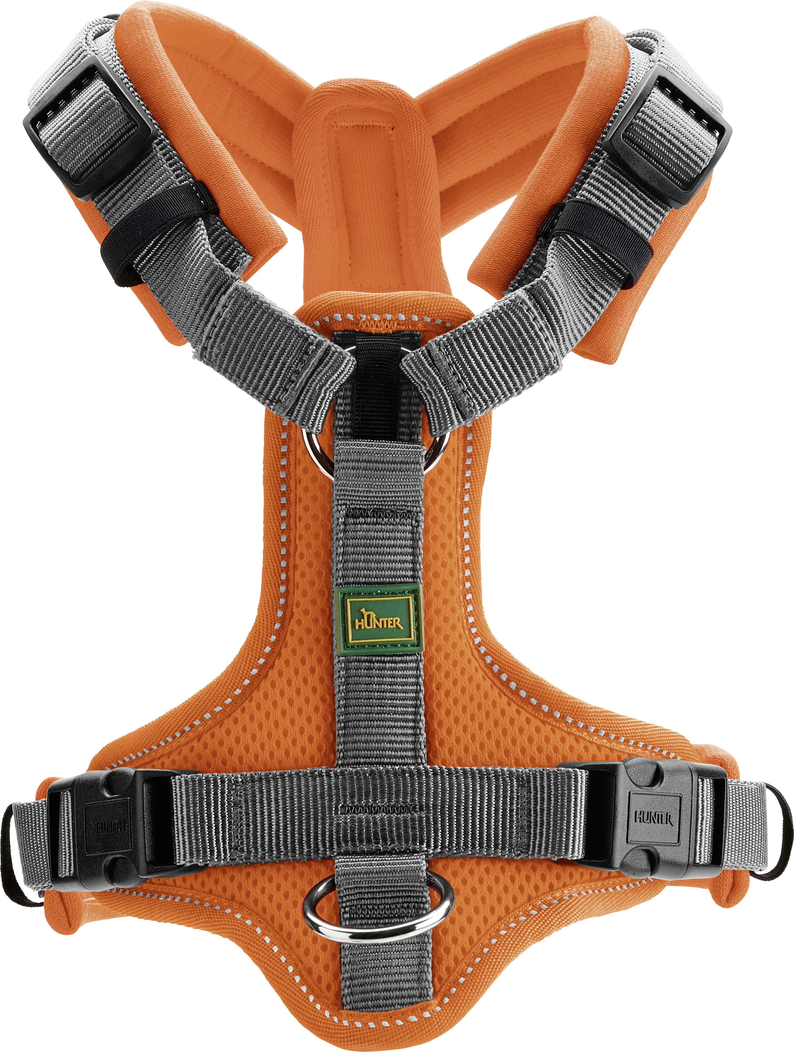 Hundegeschirr Maldon Größe: XS-S, orange/grau