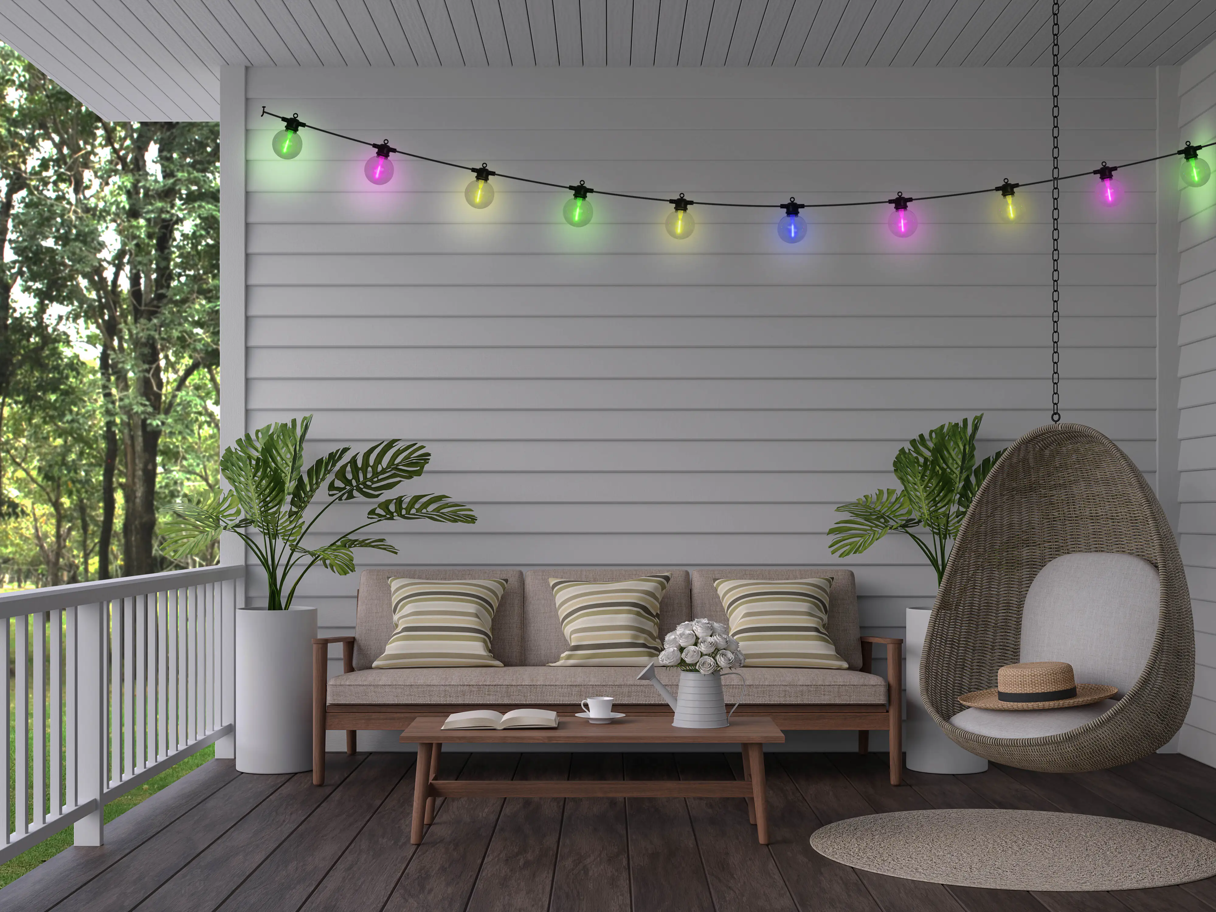 Light & More 10er LED Solar-Lichterkette 10 m mehrfarbig/neon Light & More 10er LED Solar-Lichterkette 10 m mehrfarbig/neon