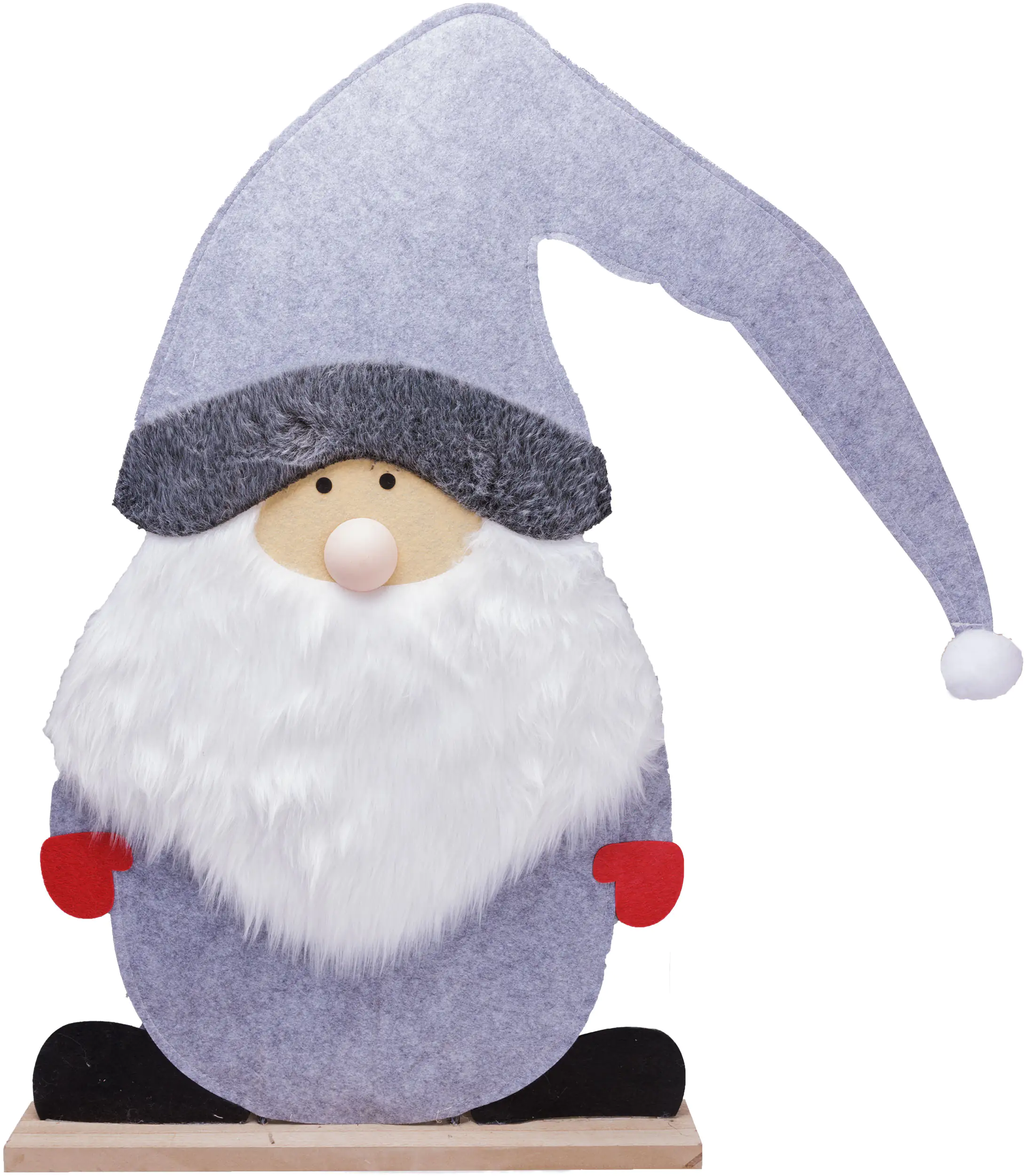 TrendLine Dekofigur Filz Weihnachtsmann 93 x 82 cm grau TrendLine Dekofigur Filz Weihnachtsmann 93 x 82 cm grau