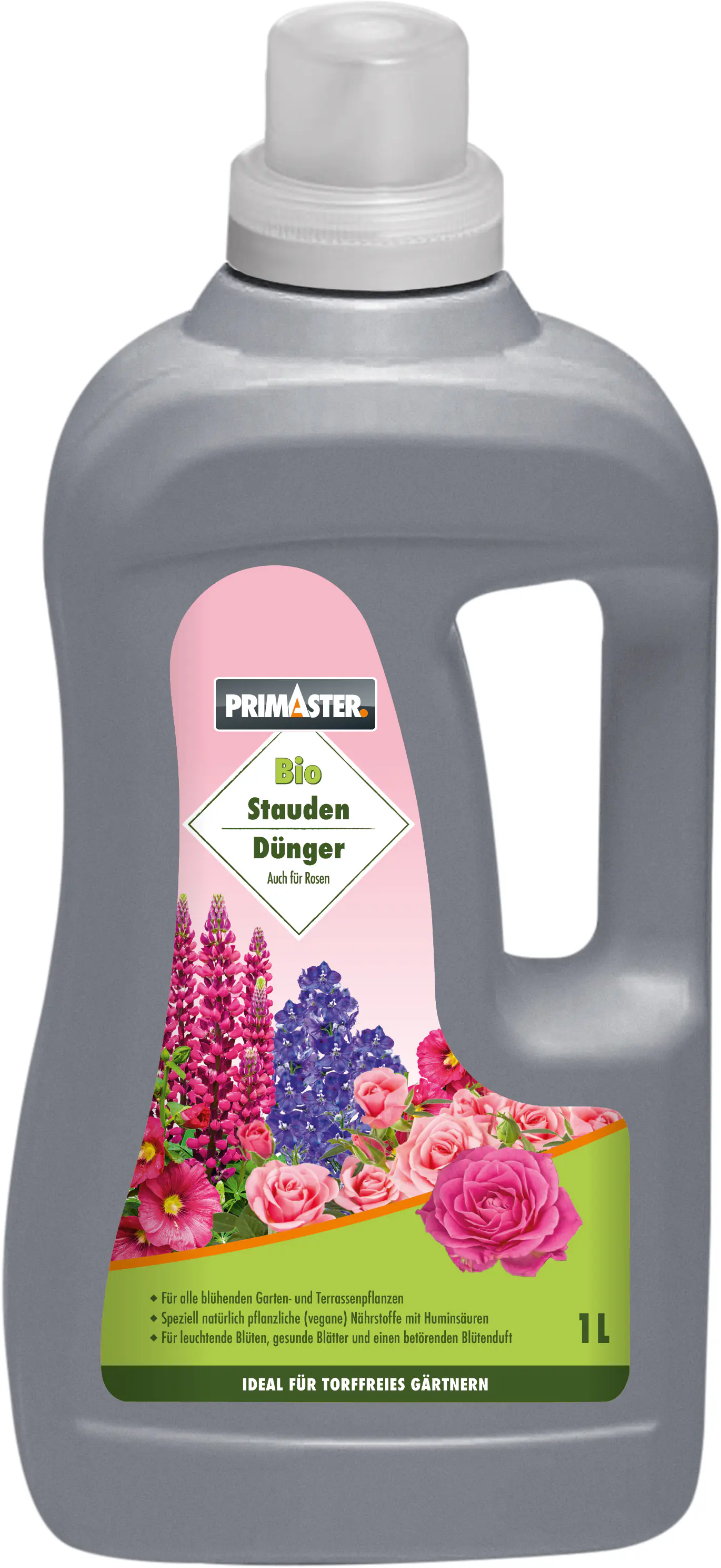 Primaster Bio Flüssigdünger 1 l für Stauden & Rosen Primaster Bio Flüssigdünger 1 l für Stauden & Rosen