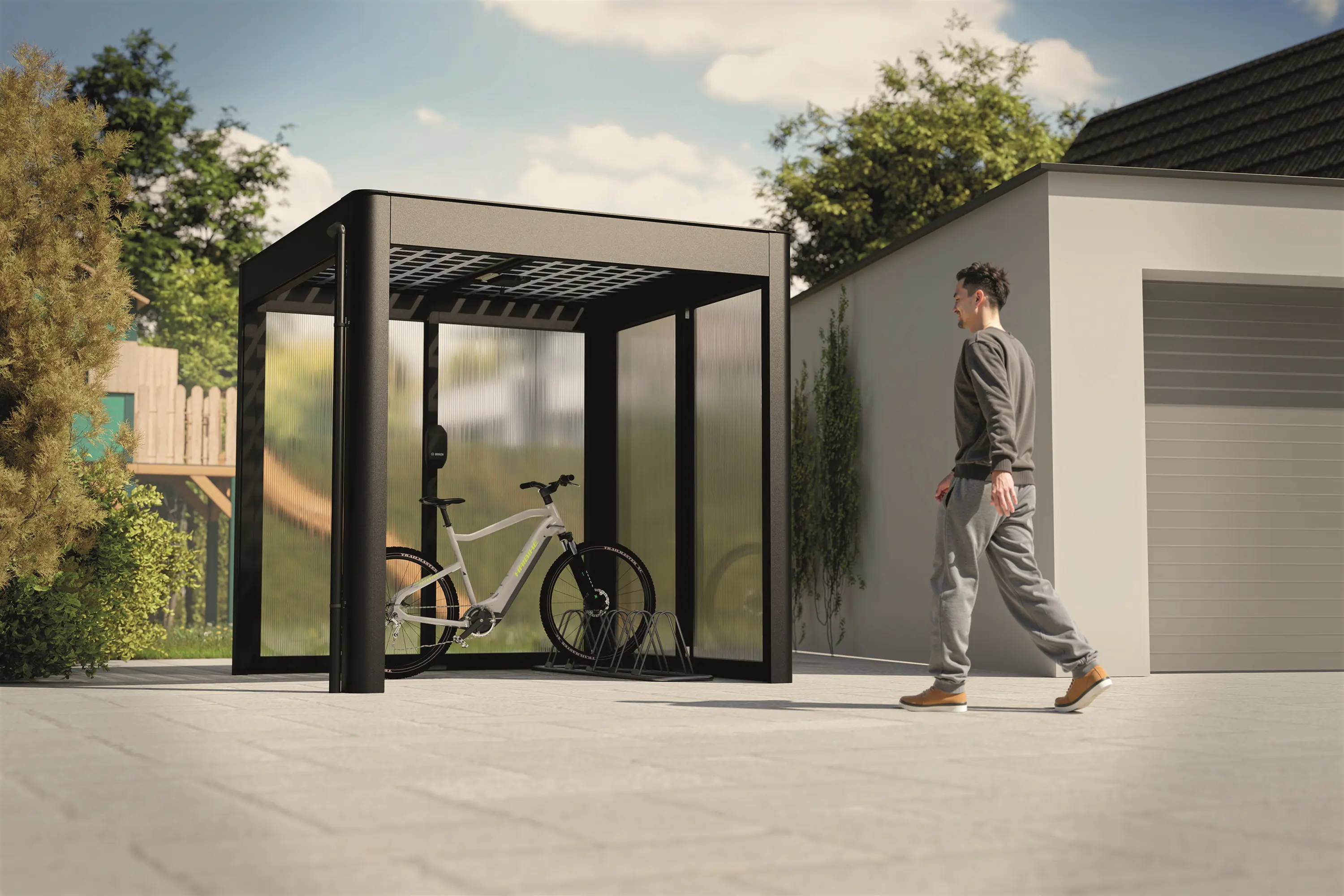 SunElements SunCover Gartenhaus Select 2.2 233 x 233 cm anthrazit-metallic SunElements SunCover Gartenhaus Select 2.2 233 x 233 cm anthrazit-metallic