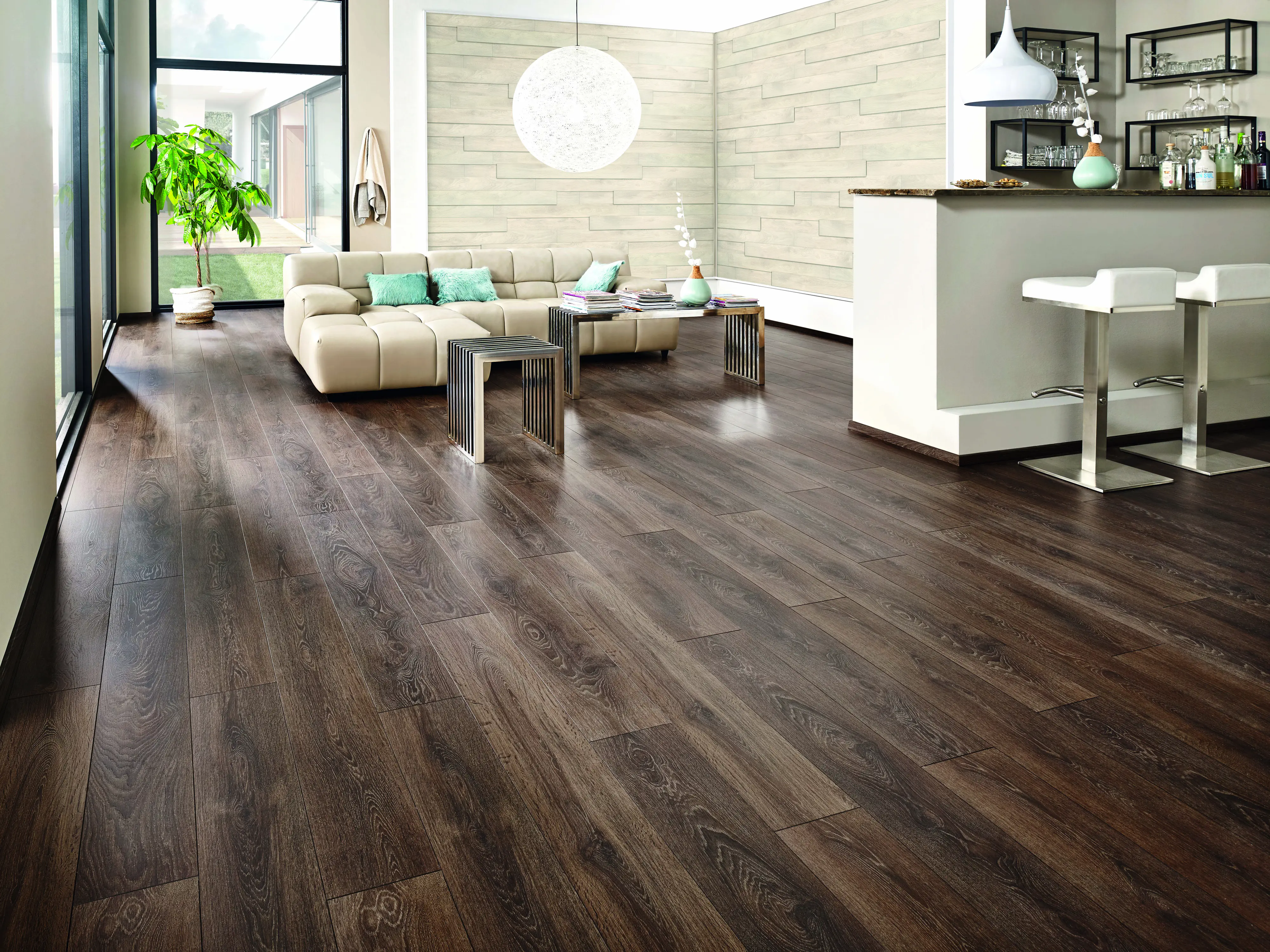 Kronoflooring 3D Wandpaneele Holz Eiche hellbeige 129,6 x 13,2 x 1,2 cm