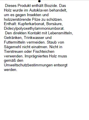 Holzfliese Kiefer 50 x 50 x 3 cm kesseldruckimprägniert 1 Stück