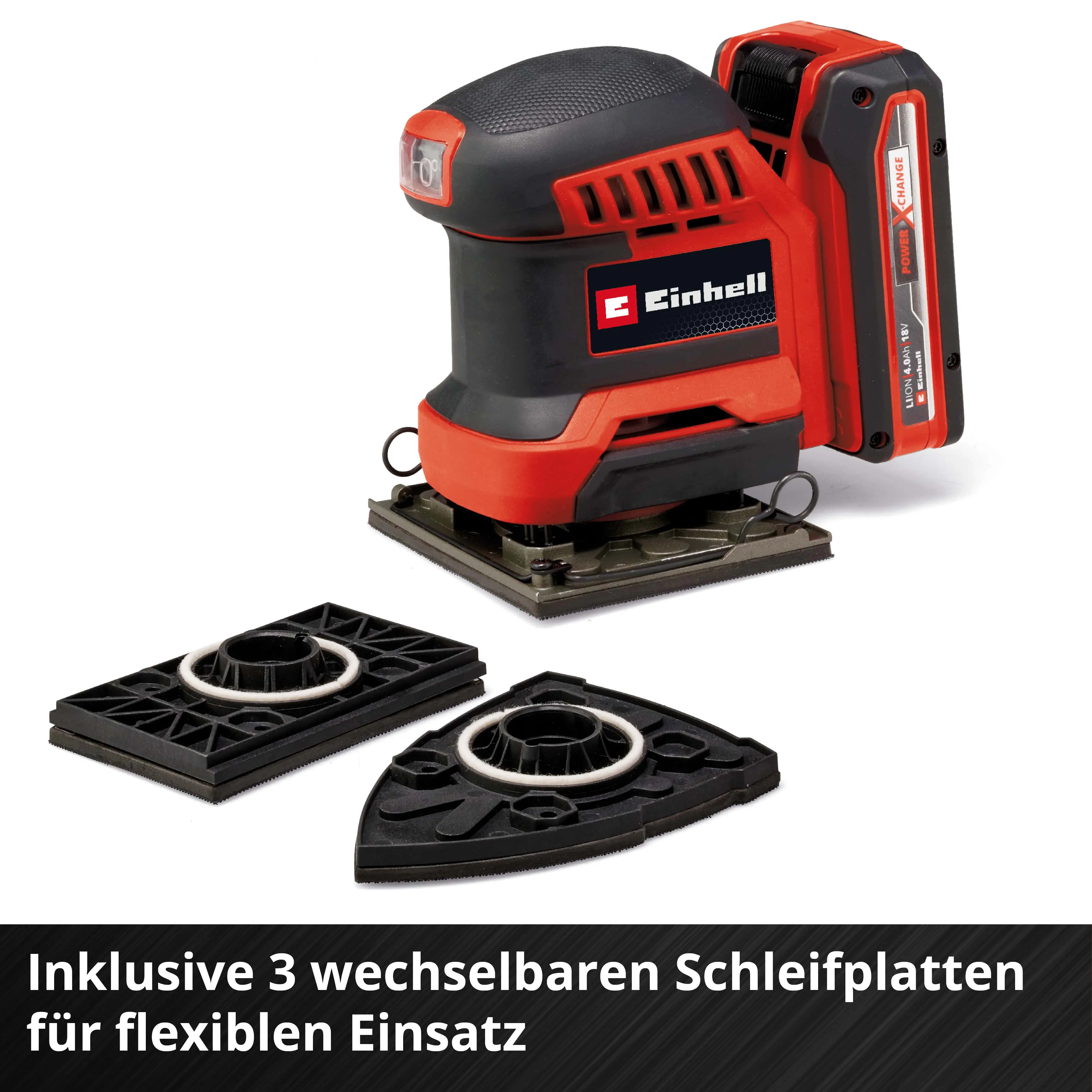 Einhell Expert Akku-Faustschleifer TE-OS 18/113 3X  Li Solo Einhell Expert Akku-Faustschleifer TE-OS 18/113 3X  Li Solo
