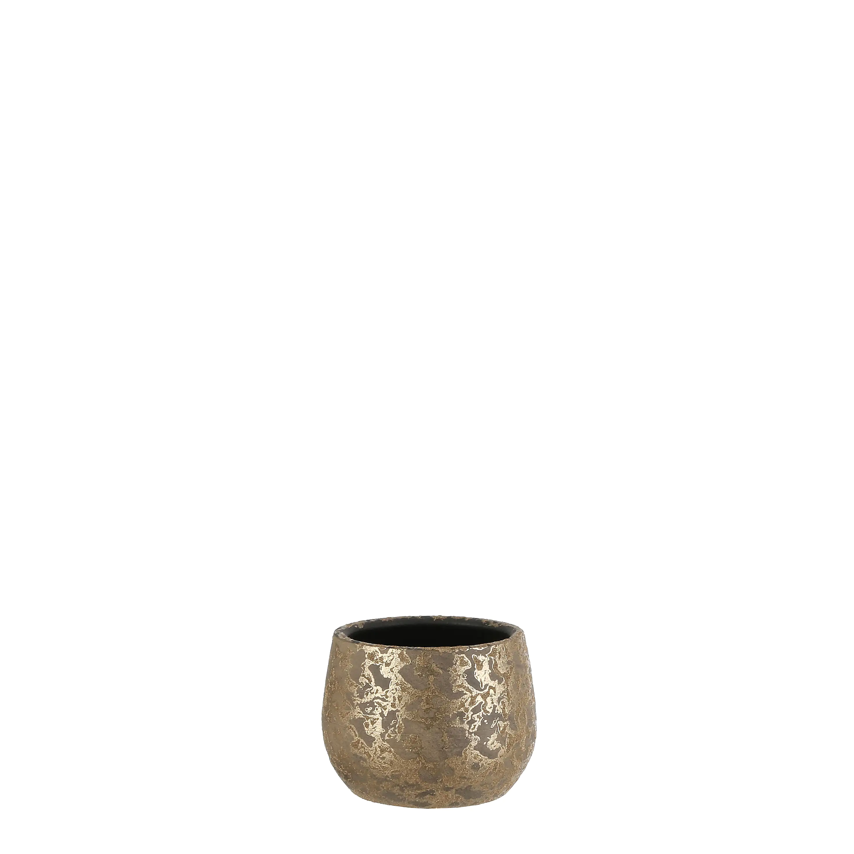 8718861530933 Mica Blumentopf Clemente Ø 13 x 16,5 cm gold