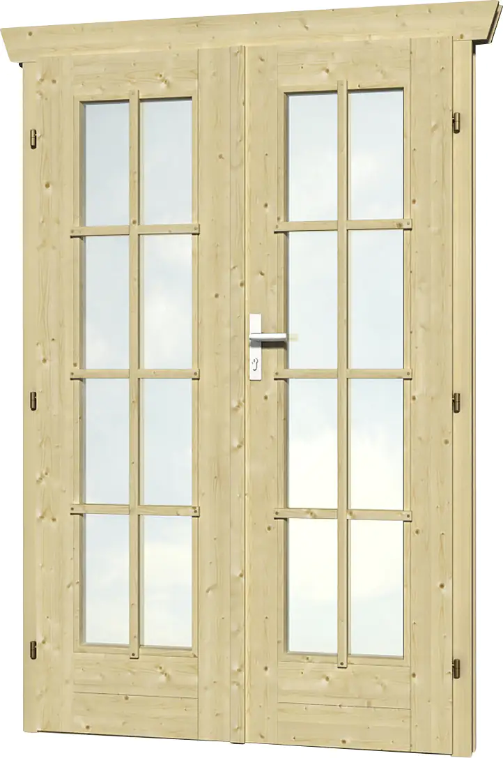 SKAN HOLZ Doppeltür BxH 117,5 x 186,5 cm vollverglast