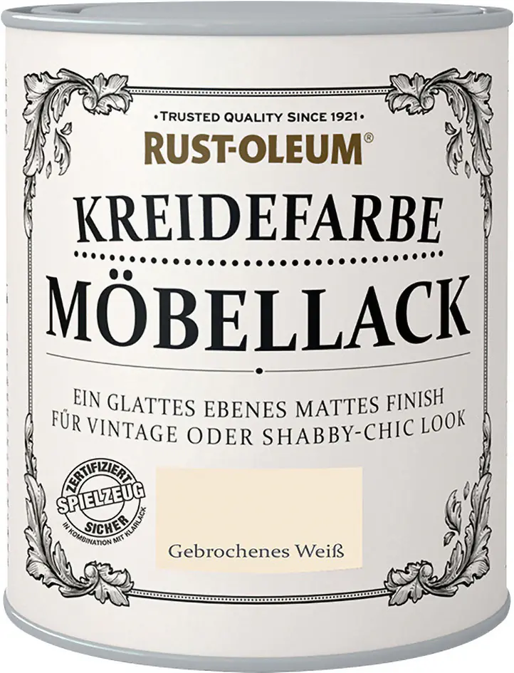 Rust-Oleum Kreidefarbe Möbellack 125 ml gebrochenes weiß