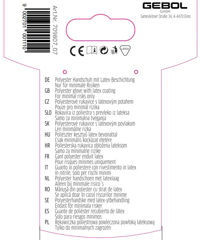 Gebol Handschuh Flower Duo  