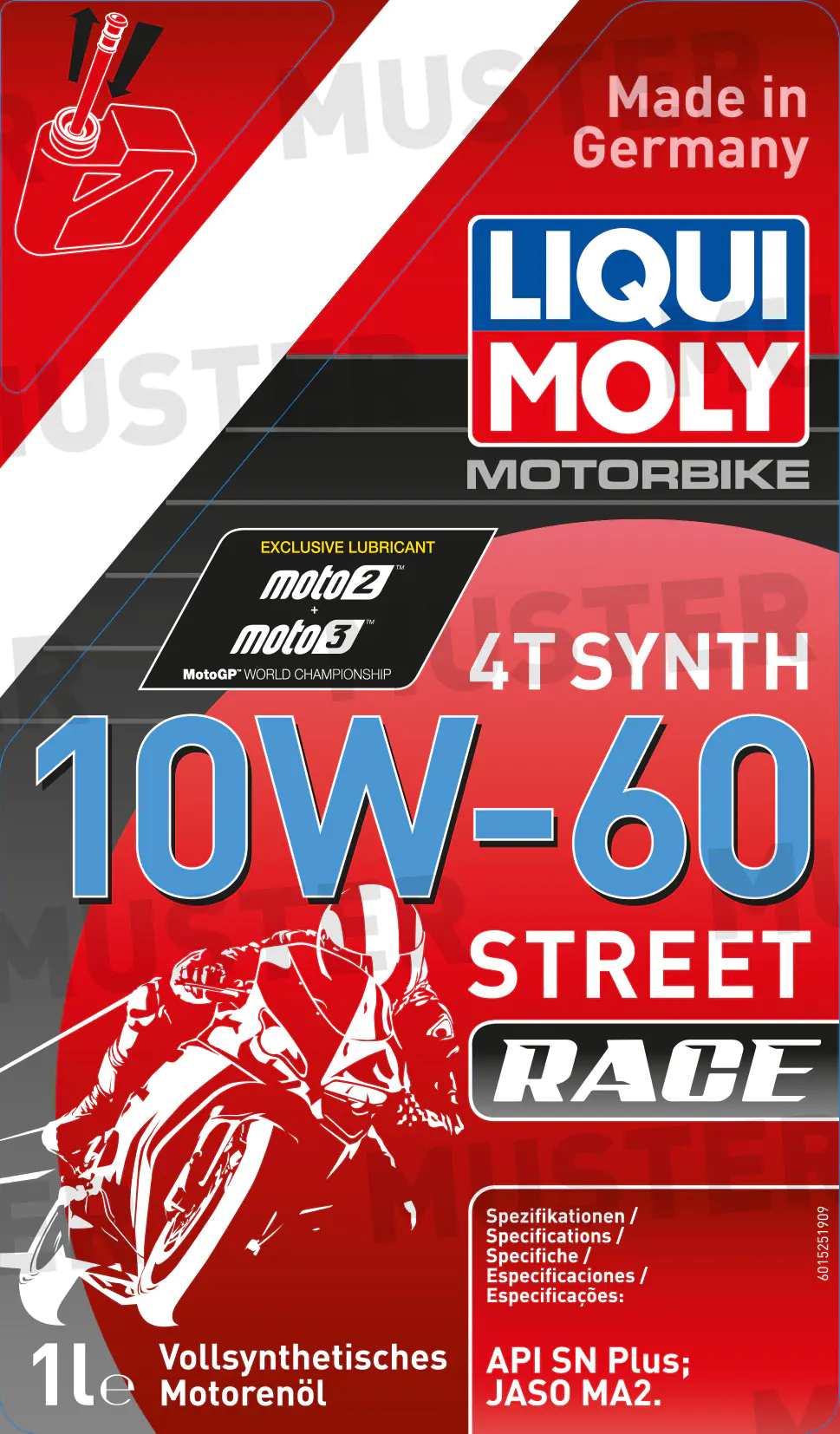 Liqui Moly 4-Takt Motoröl 4T Synth 10W-60 Street Race 1 L
