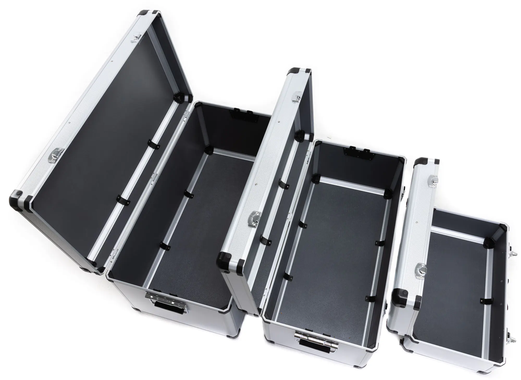 TrendLine Mehrzweckboxen Set unbestückt 3er-Set Alu-Optik TrendLine Mehrzweckboxen Set unbestückt 3er-Set Alu-Optik