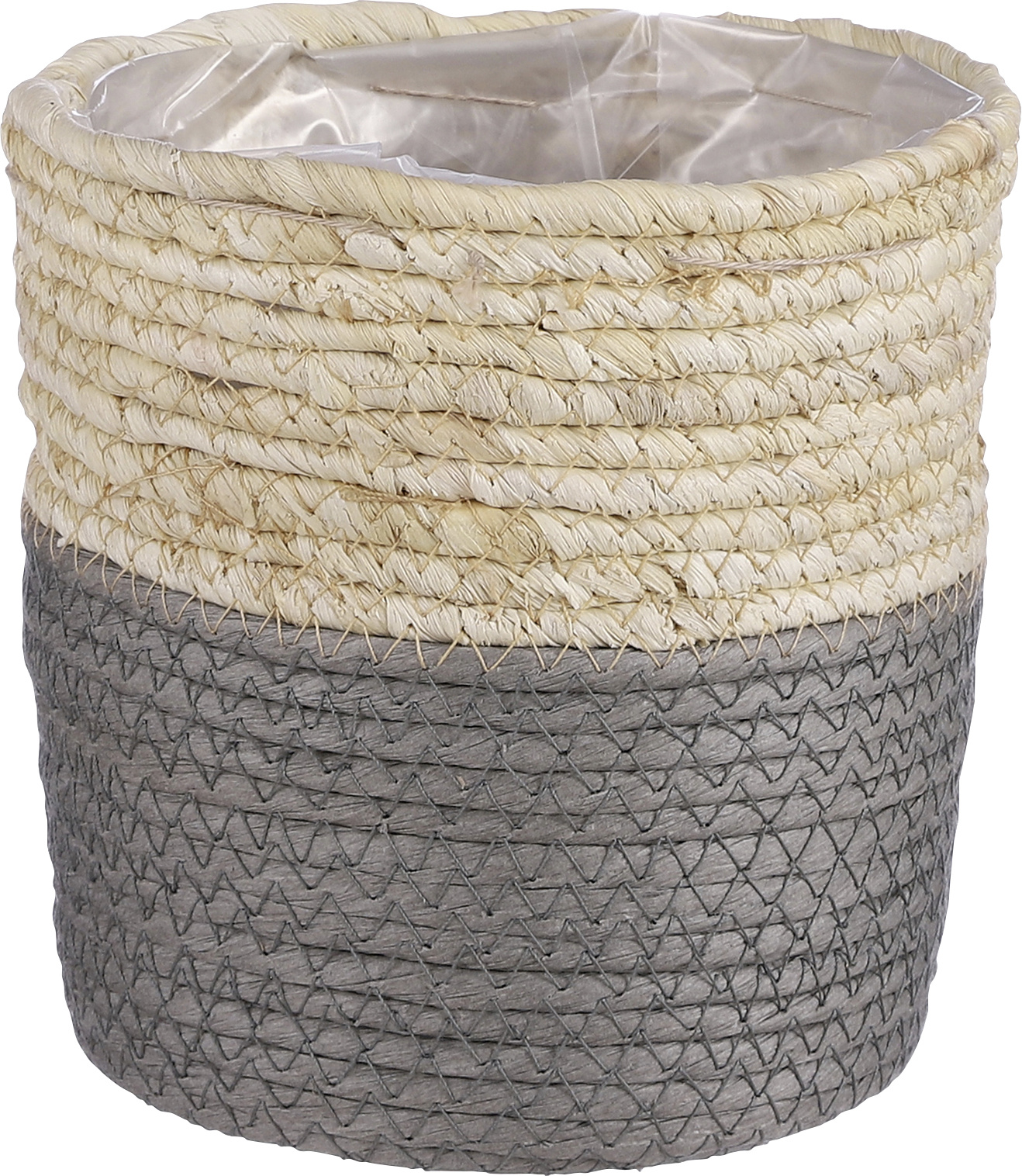 Korb Rachel Ø 22 x 19 cm natur-grau