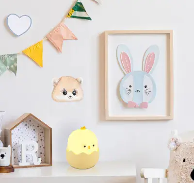 Globo Akku-Tischleuchte Chicky 2W RGBW gelb Kunststoff