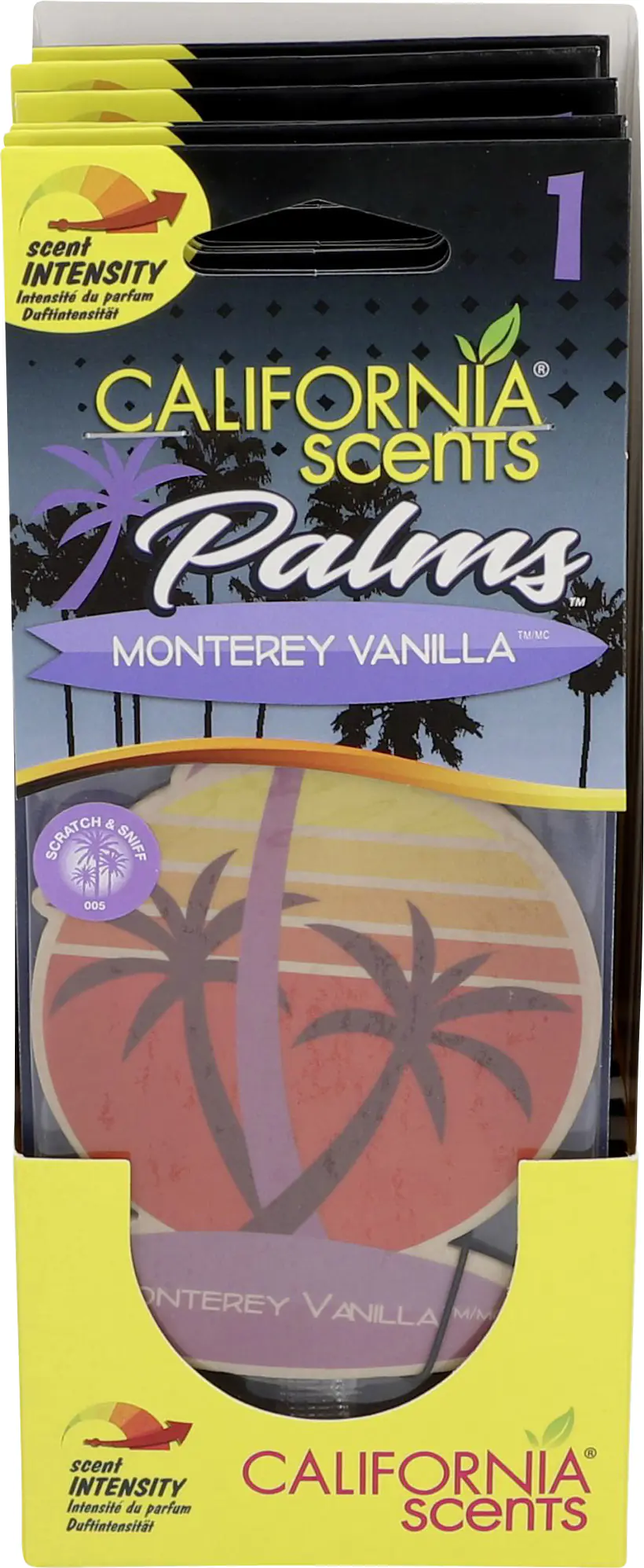California Scents Papierlufterfrischer Palm Monterrey Vanilla California Scents Papierlufterfrischer Palm Monterrey Vanilla