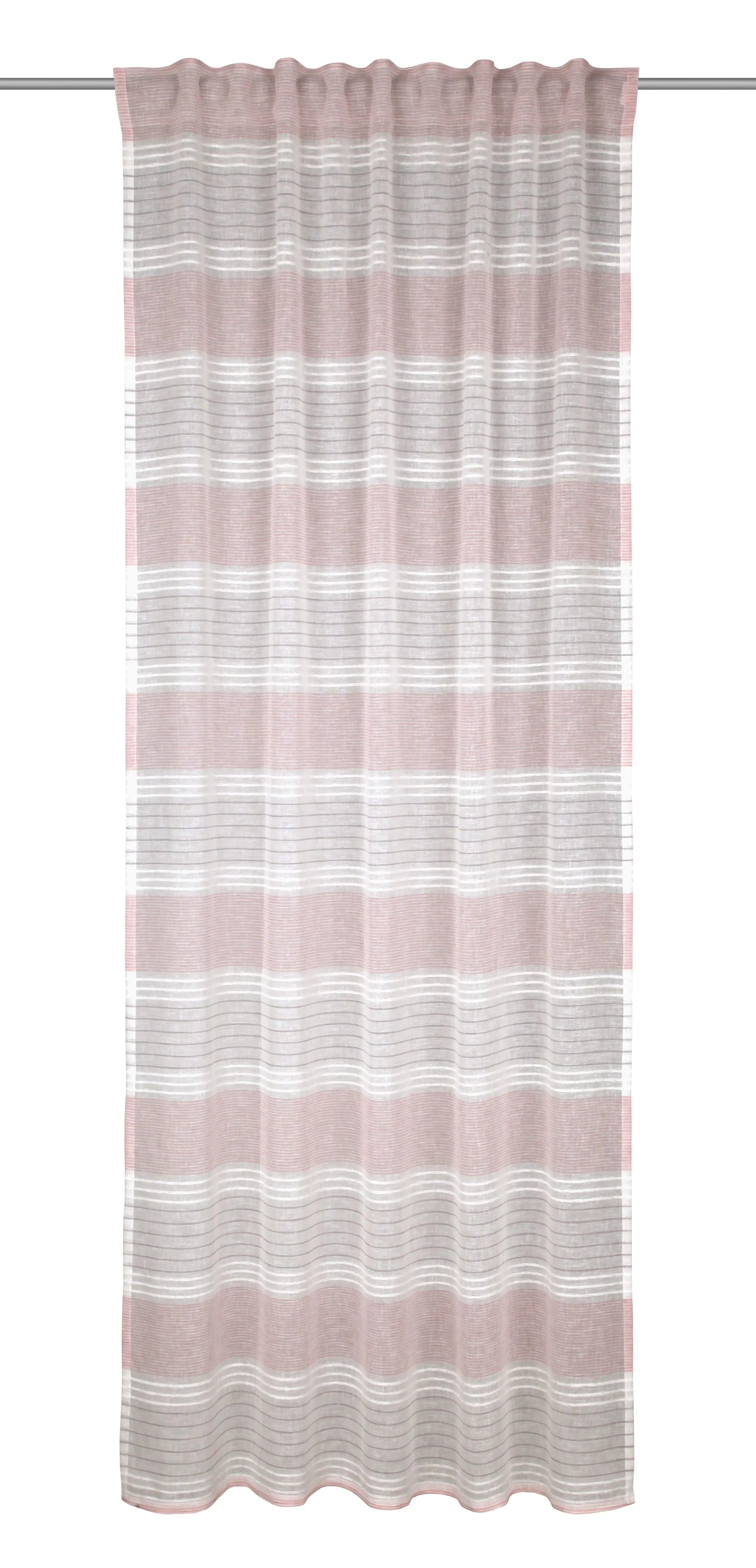 Neusser Collection Dekoschal Streifen rose, 135 x 245 cm
