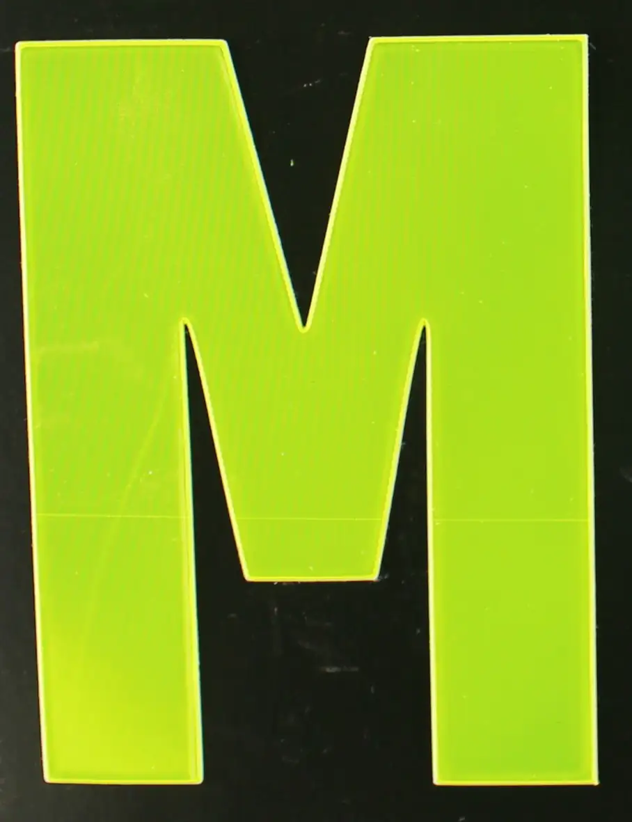 4004947548782 Conacord Reflektierender Klebebuchstabe M gelb "M"