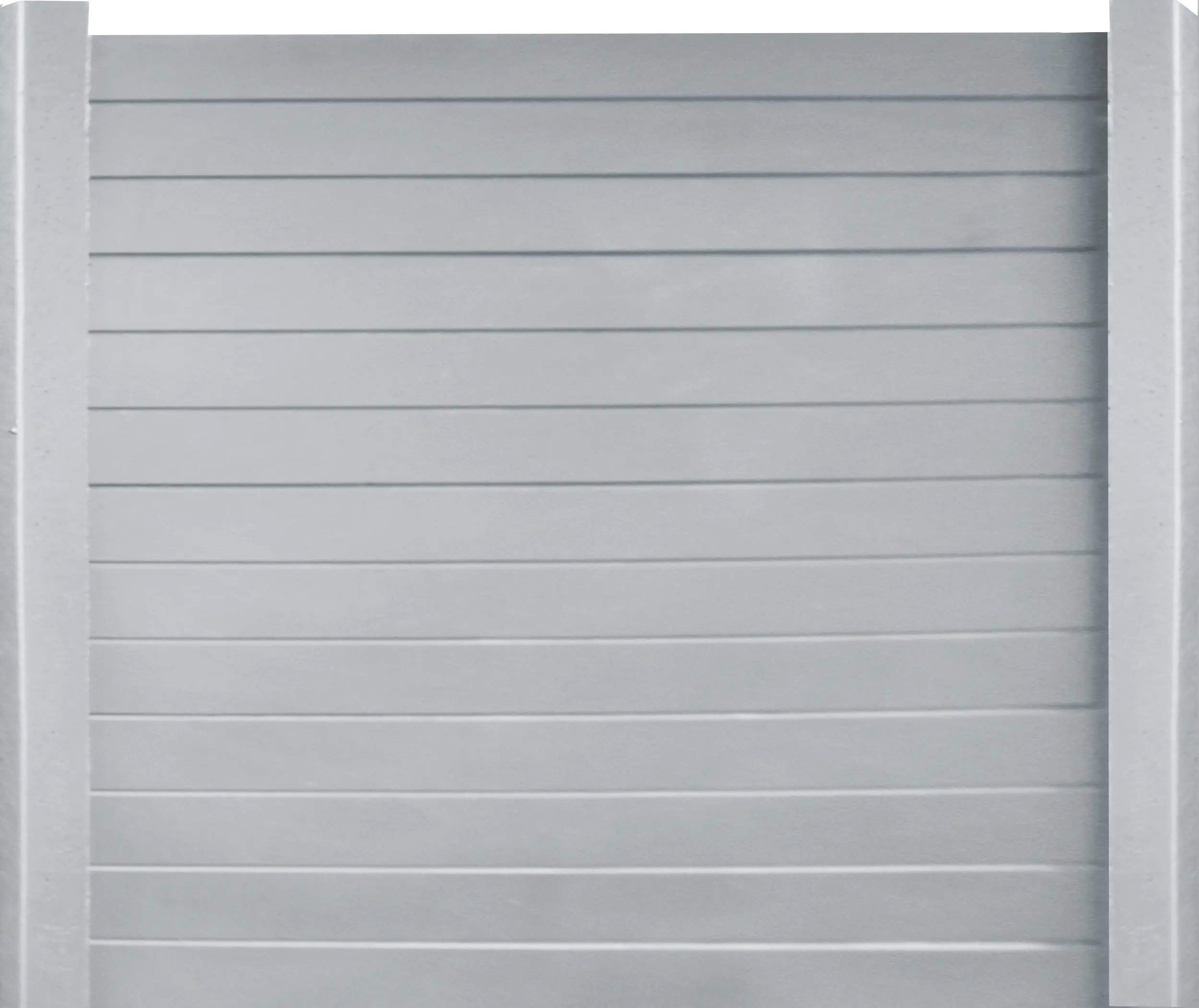 Betonzaun Grundset Prestige mit Anfangs und Endpfosten 210 cm 