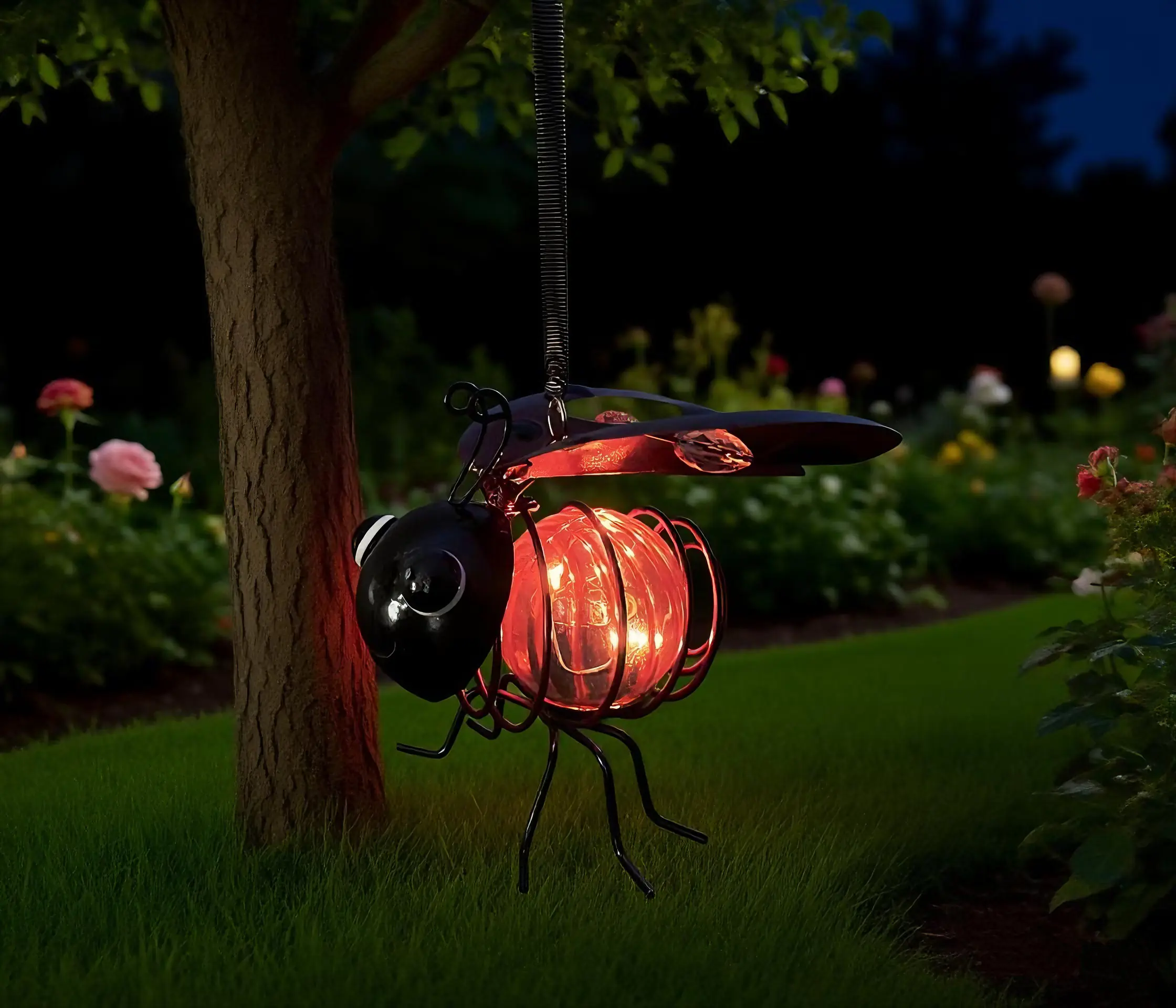 Dapo LED Solarleuchte Dekofigur Ameise warmweiß