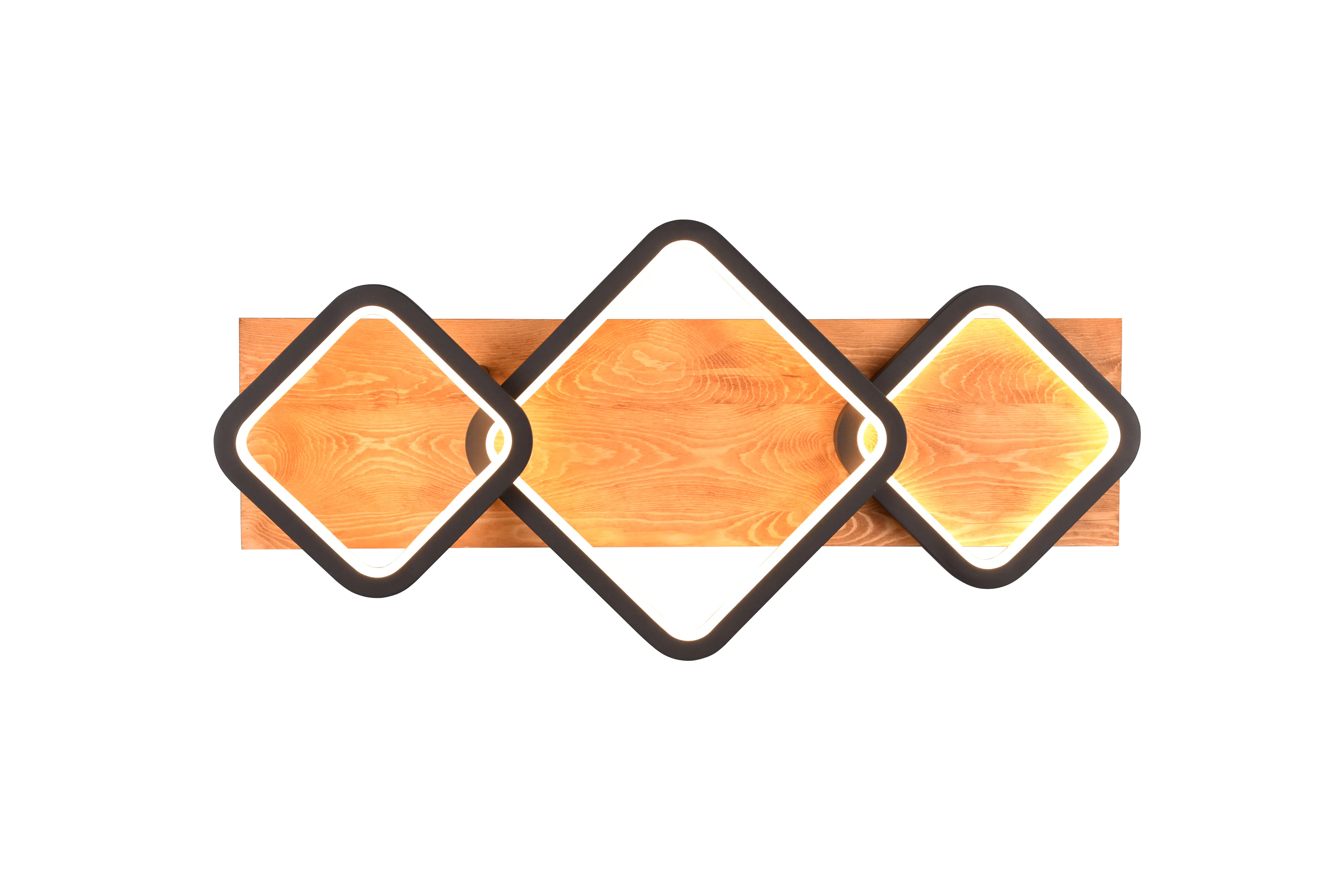 Trio Leuchten LED Deckenleuchte Rama 32W schwarz Metall, warmweiß