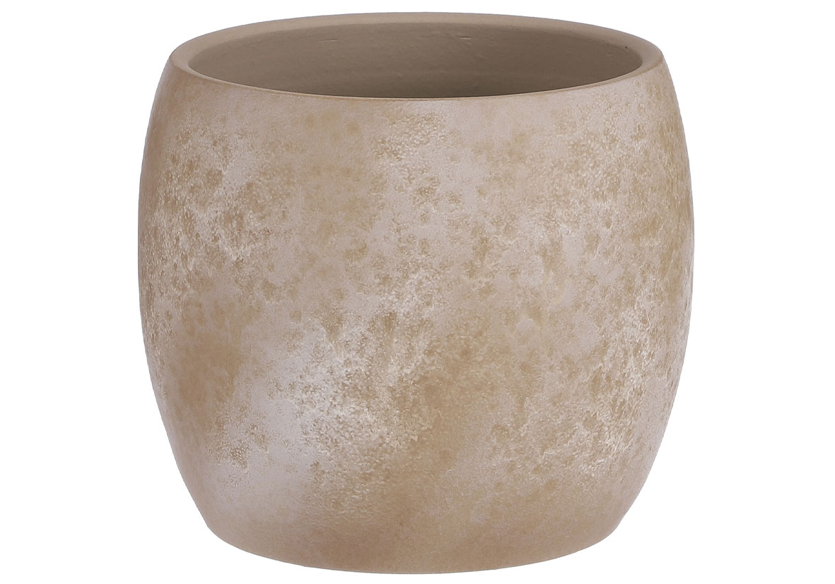 Mica Blumentopf Lester Ø 22 x 24 cm creme