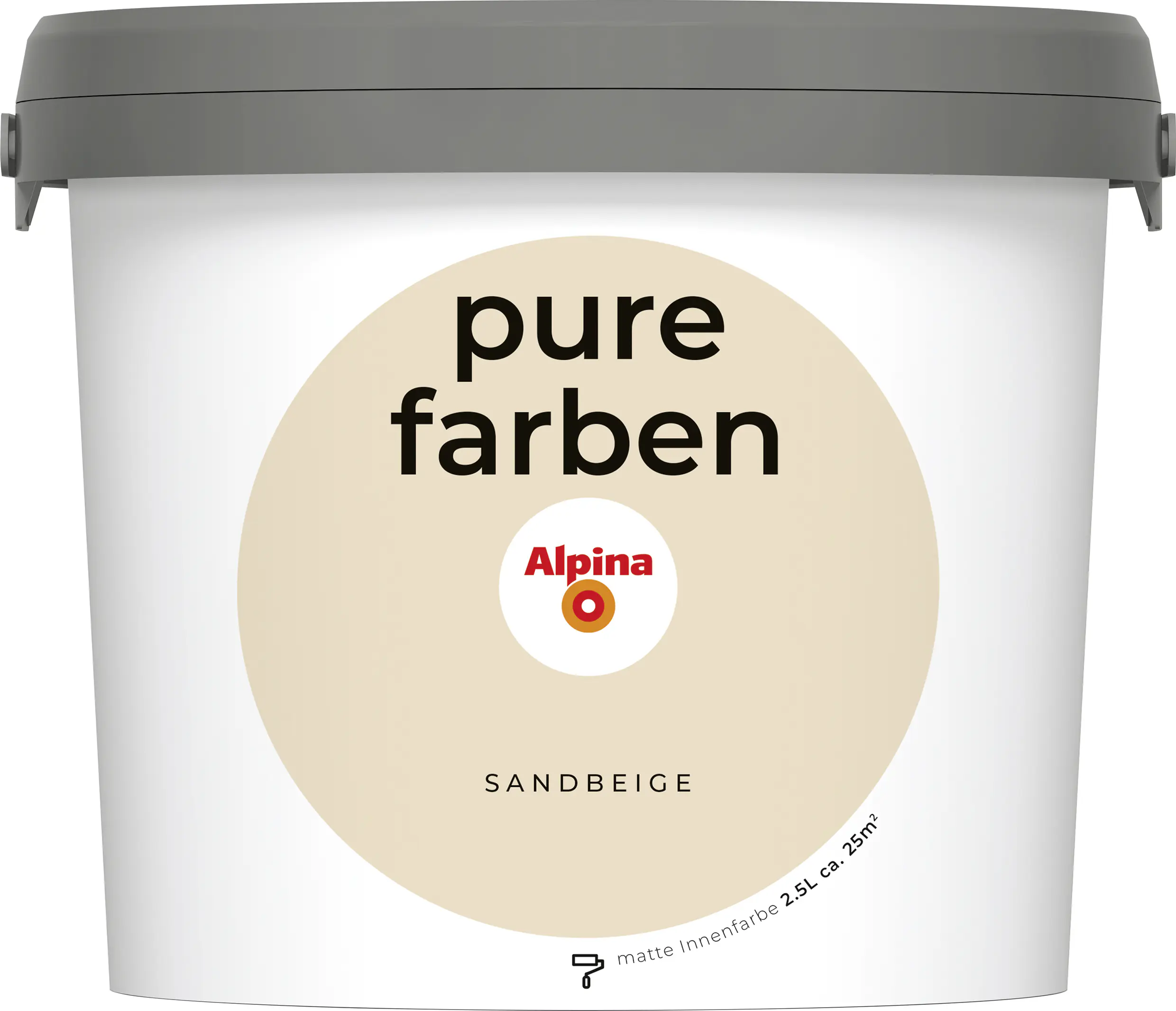 Alpina Pure Farben Wandfarbe sandbeige 2,5 L