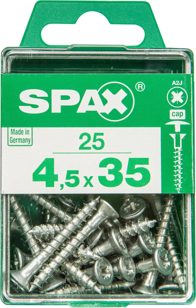 Spax Universalschrauben 4.5 x 35 mm PZ 2 - 25 Stk.