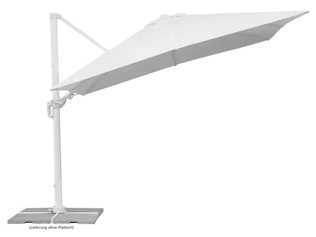 Schneider Sonnenschirm Rhodos Twist Bianco weiß, 300 x 300 cm Schneider Sonnenschirm Rhodos Twist Bianco weiß, 300 x 300 cm