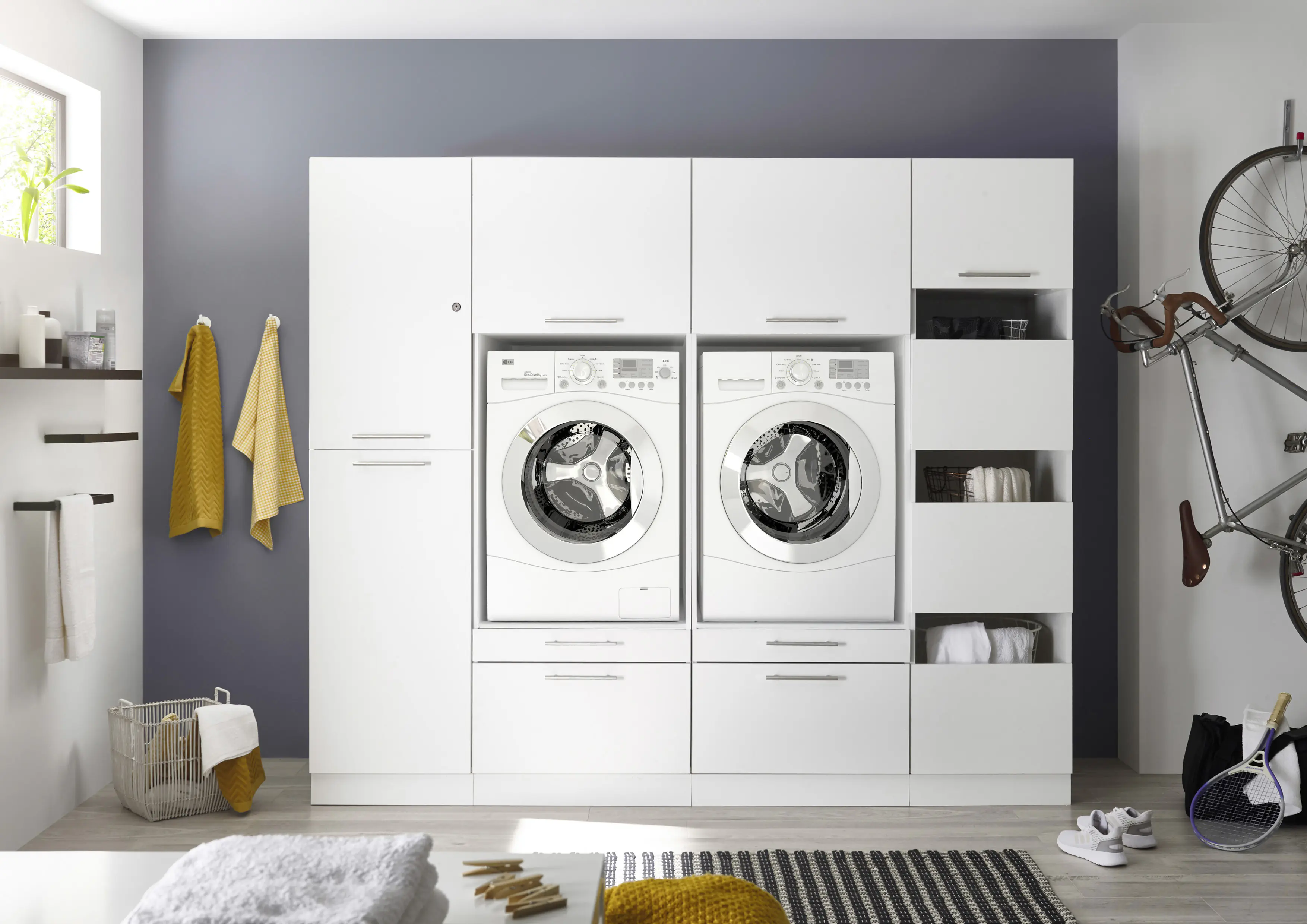 Respekta Waschmaschinenschrank Clara Waschmaschinenumbauschrank HWRSET14