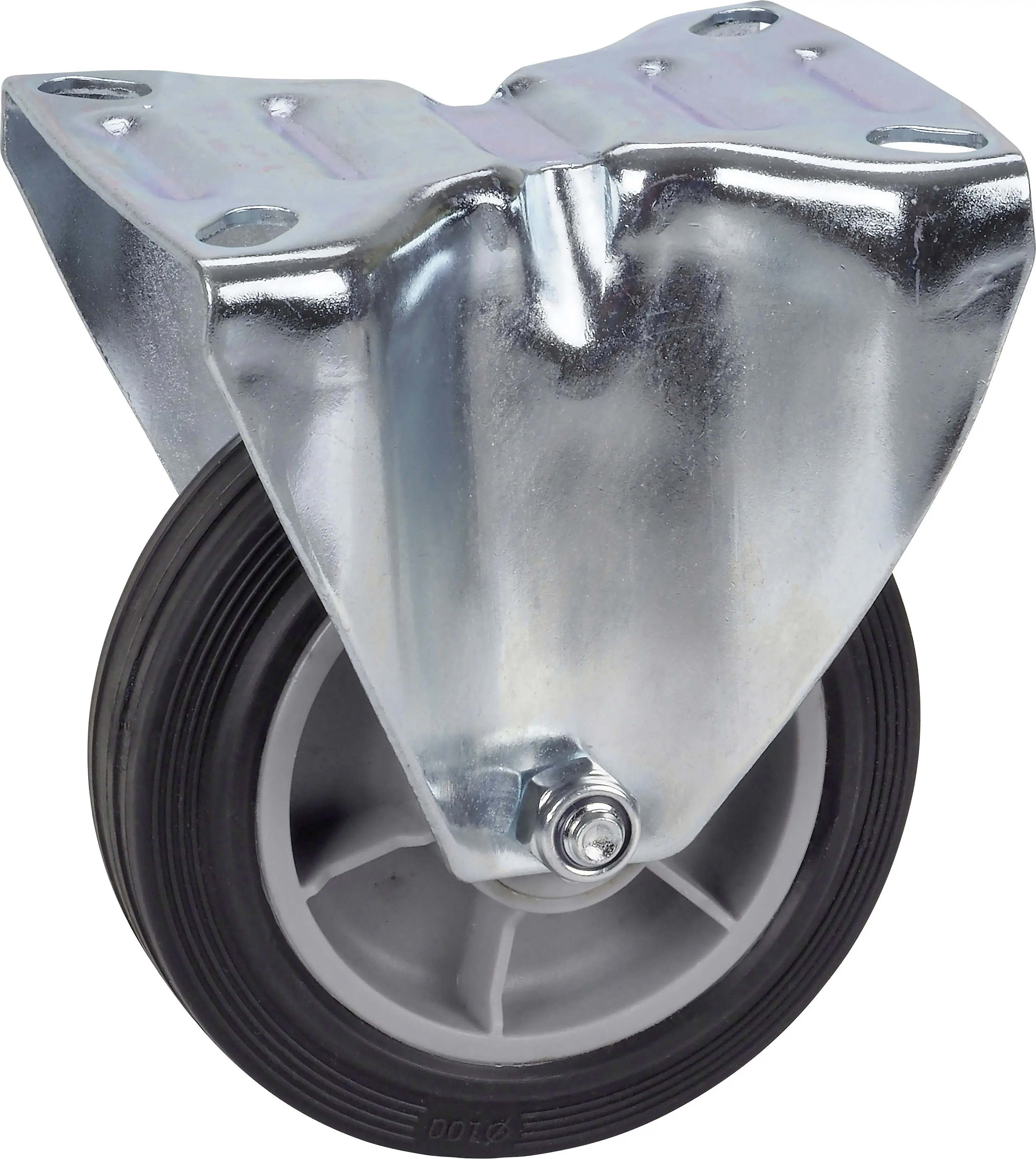Transportgeräte-Bockrolle 100 x 30 mm Tragkr. 70 kg