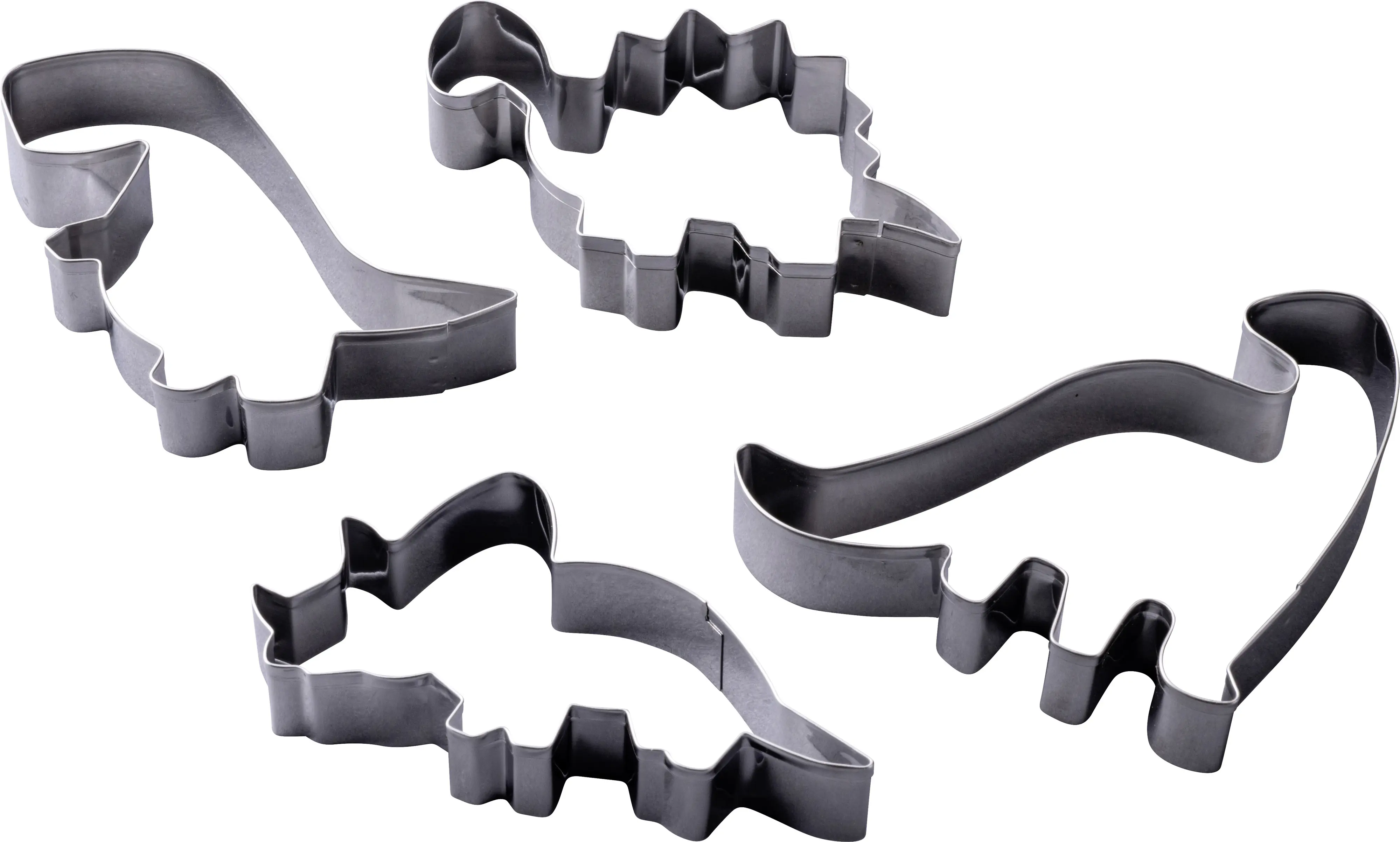 Zenker Ausstechformen-Set Dinosaurier silber 4 Stück