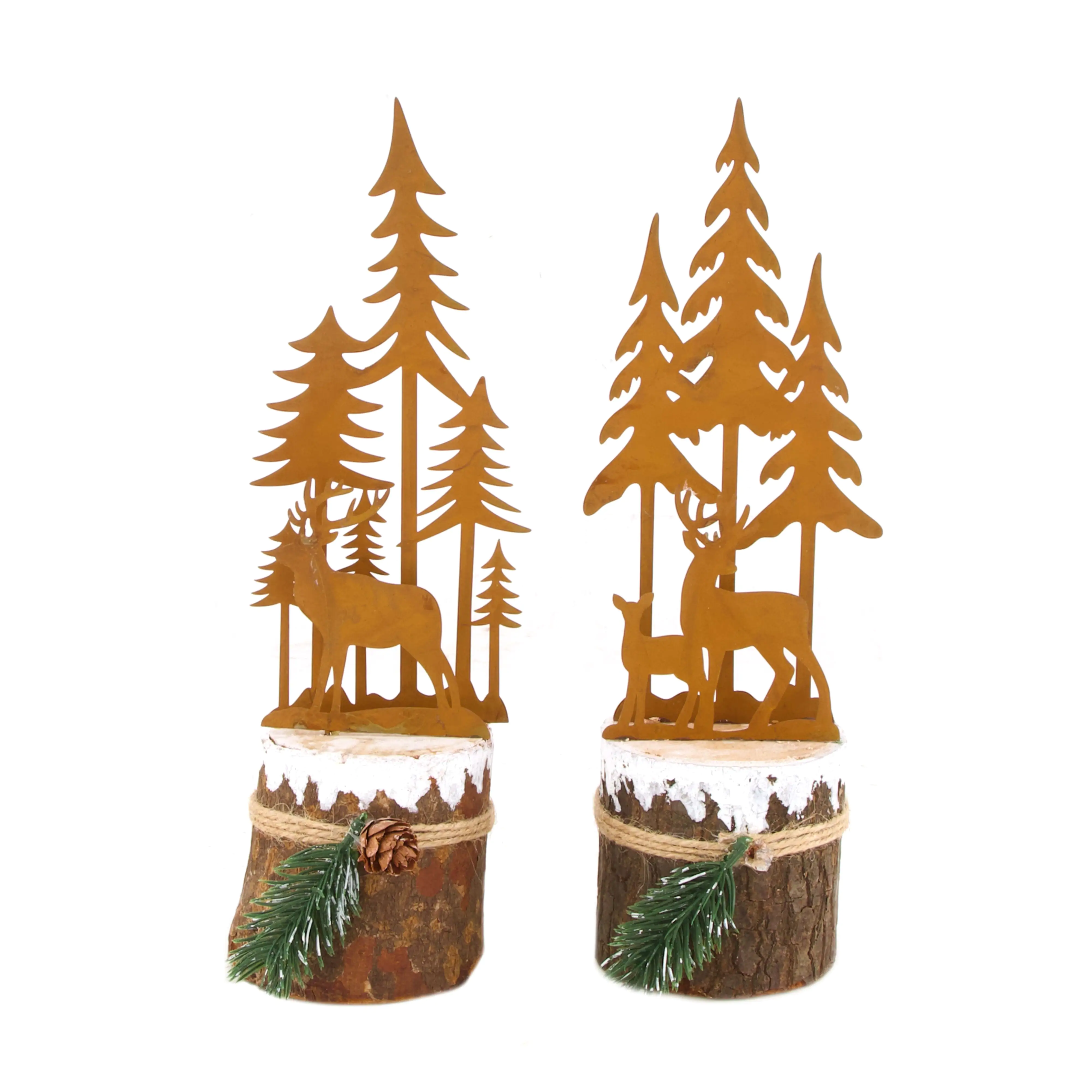 Dijk Statue Metall Rost 8,5 x 8,5 x 26 cm