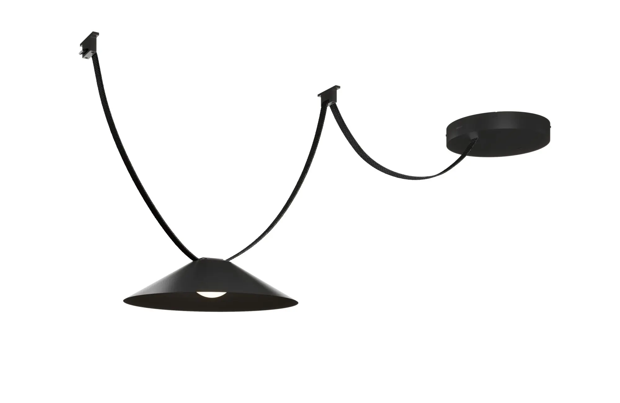 Paulmann LED-Leuchtenset Cone 12 W Ø 35 x 9 cm schwarz warmweiß