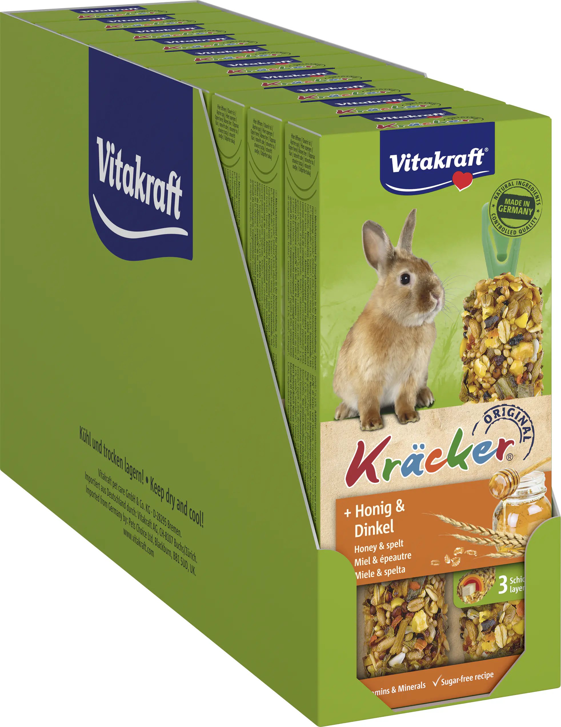 Vitakraft Kräcker® Honig & Dinkel 2 Stück / 112 g