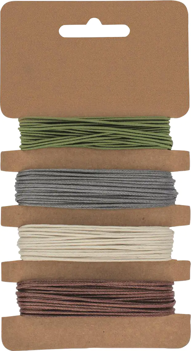 Glorex Baumwollschnur 4 x 3 m, Ø 1 mm