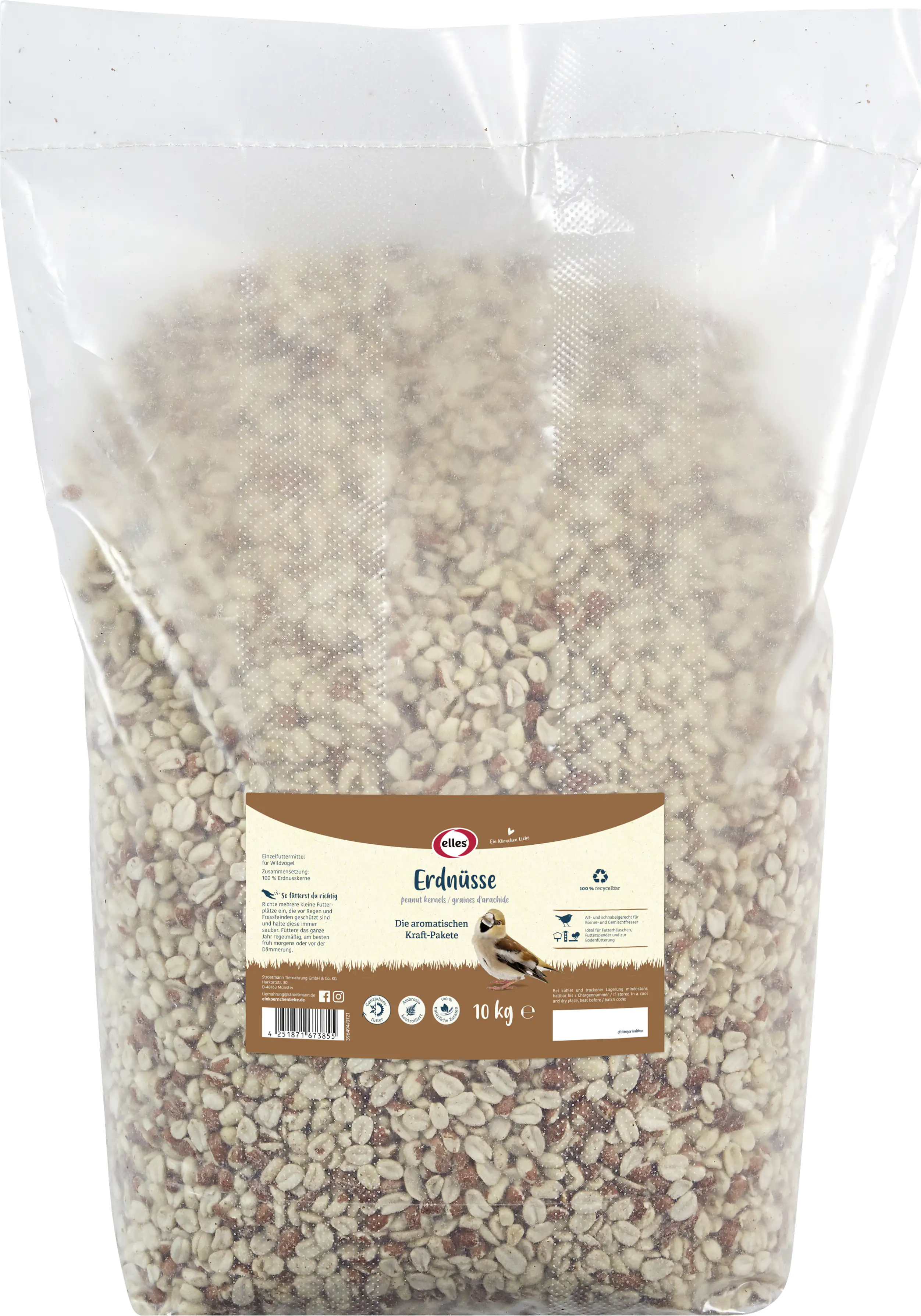 Elles Wildvogelfutter Erdnusskerne 10 kg Elles Wildvogelfutter Erdnusskerne 10 kg