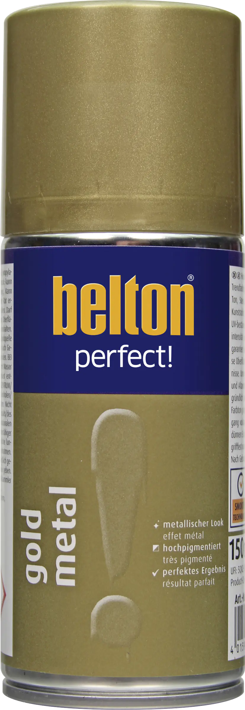 Belton perfect Lackspray 150 ml Gold metal seidenmatt